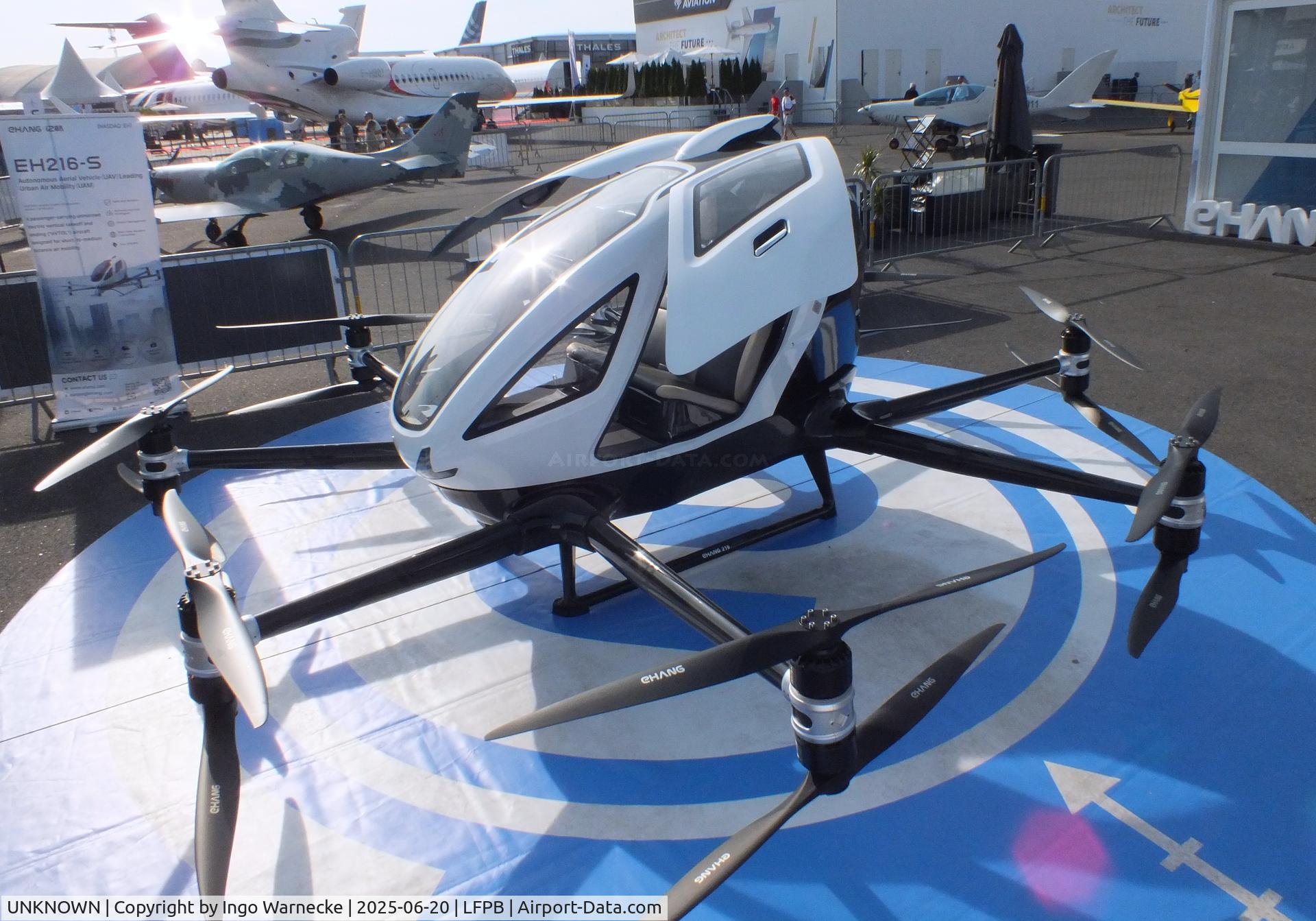 UNKNOWN, Ehang EH-216S C/N not found_EH-216S, Ehang EH-216S Autonomous Aerial Vehicle AAV at the Aerosalon 2025, Paris