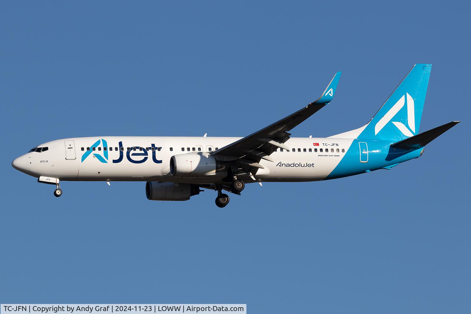 TC-JFN, 1999 Boeing 737-8F2 C/N 29776, AJet 737-800
