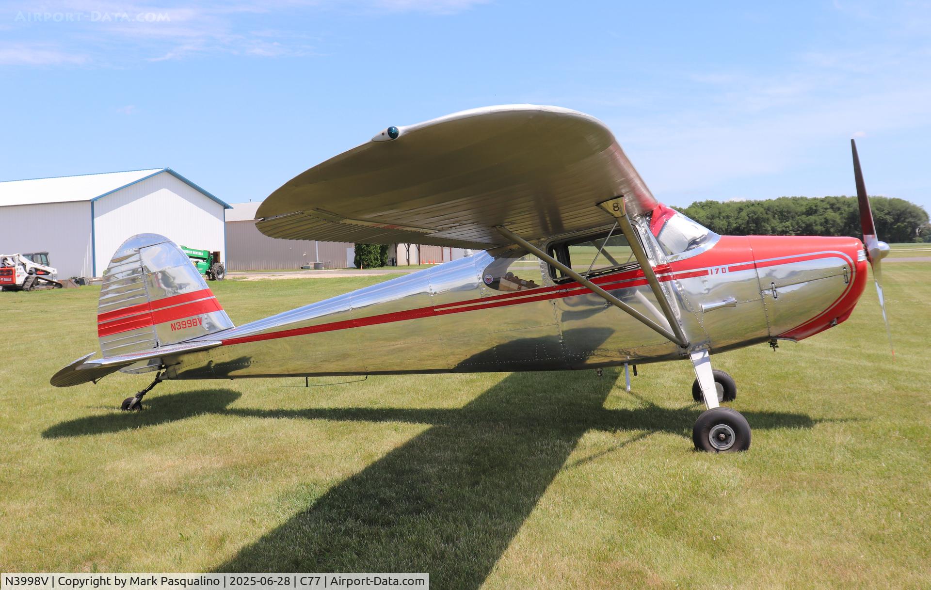 N3998V, 1948 Cessna 170 C/N 18317, Cessna 170