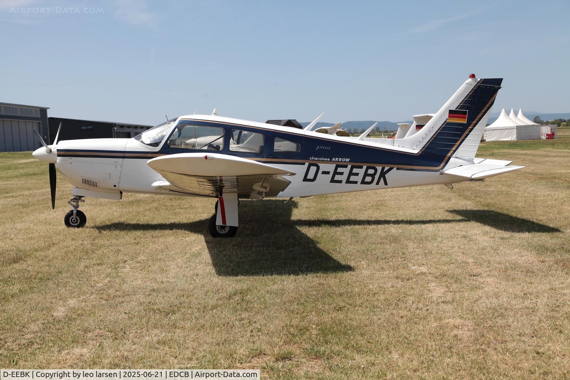 D-EEBK, 1974 Piper PA-28R-200 Cherokee Arrow II C/N 28R-7435014, Ballenstedt 21.6.2025