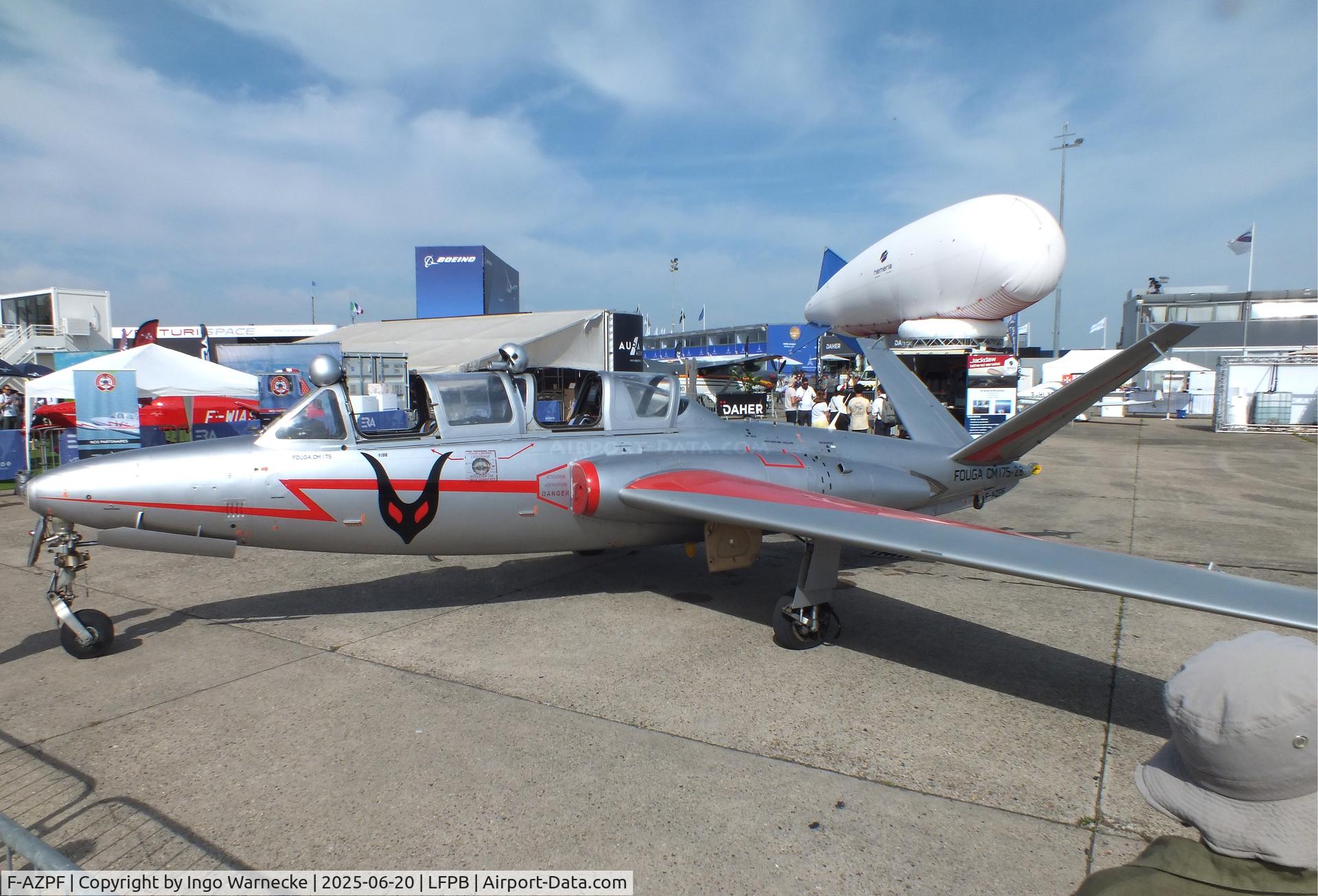 F-AZPF, Fouga CM-175 Zephyr C/N 28, Fouga CM.175 Zephyr at the Aerosalon 2025, Paris