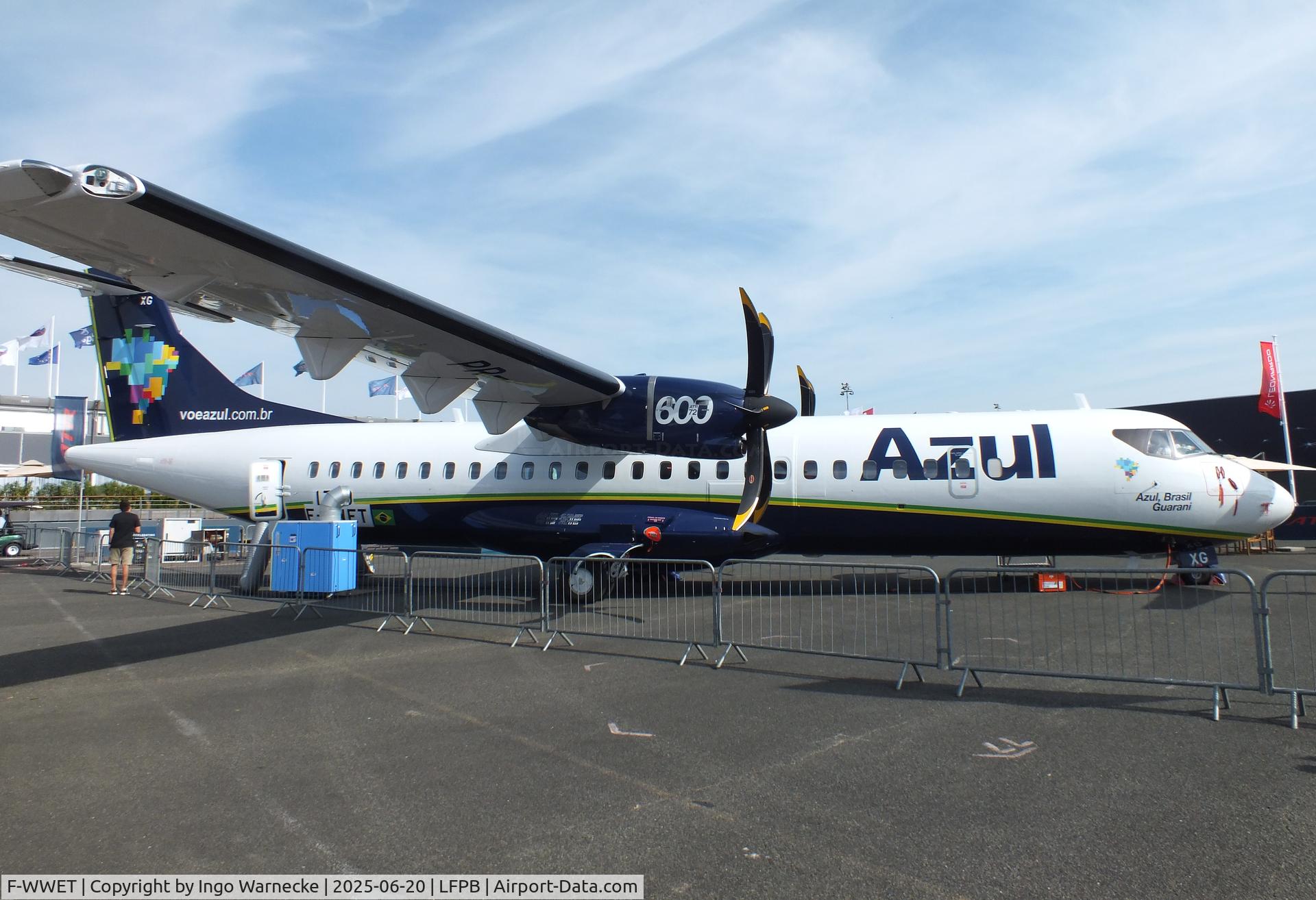 F-WWET, ATR 72-600 C/N 1719, ATR 72-600 for Azul Linhas Aéreas at the Aerosalon 2025, Paris