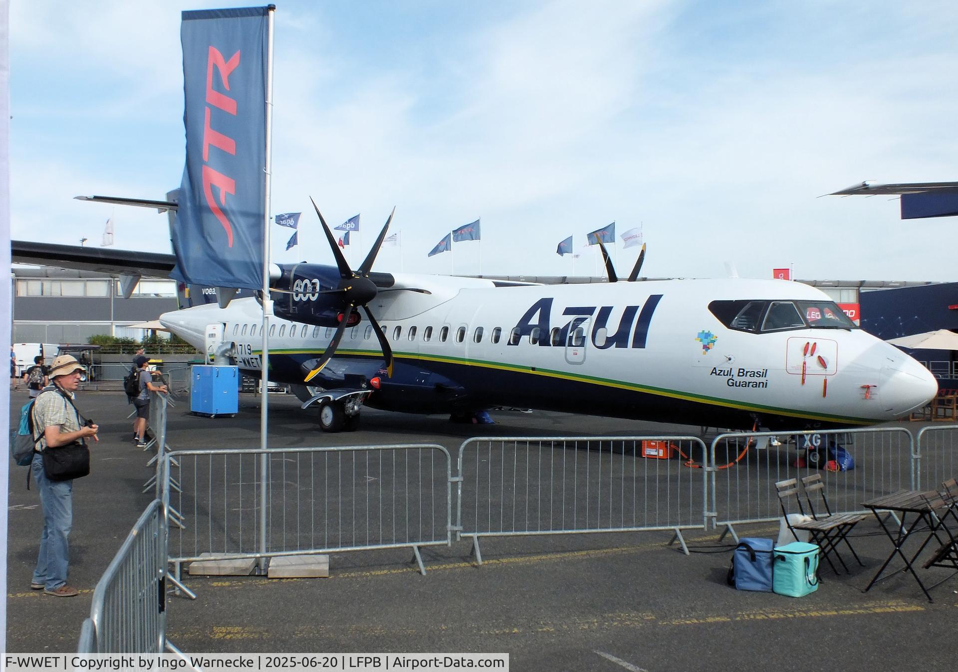 F-WWET, ATR 72-600 C/N 1719, ATR 72-600 for Azul Linhas Aéreas at the Aerosalon 2025, Paris