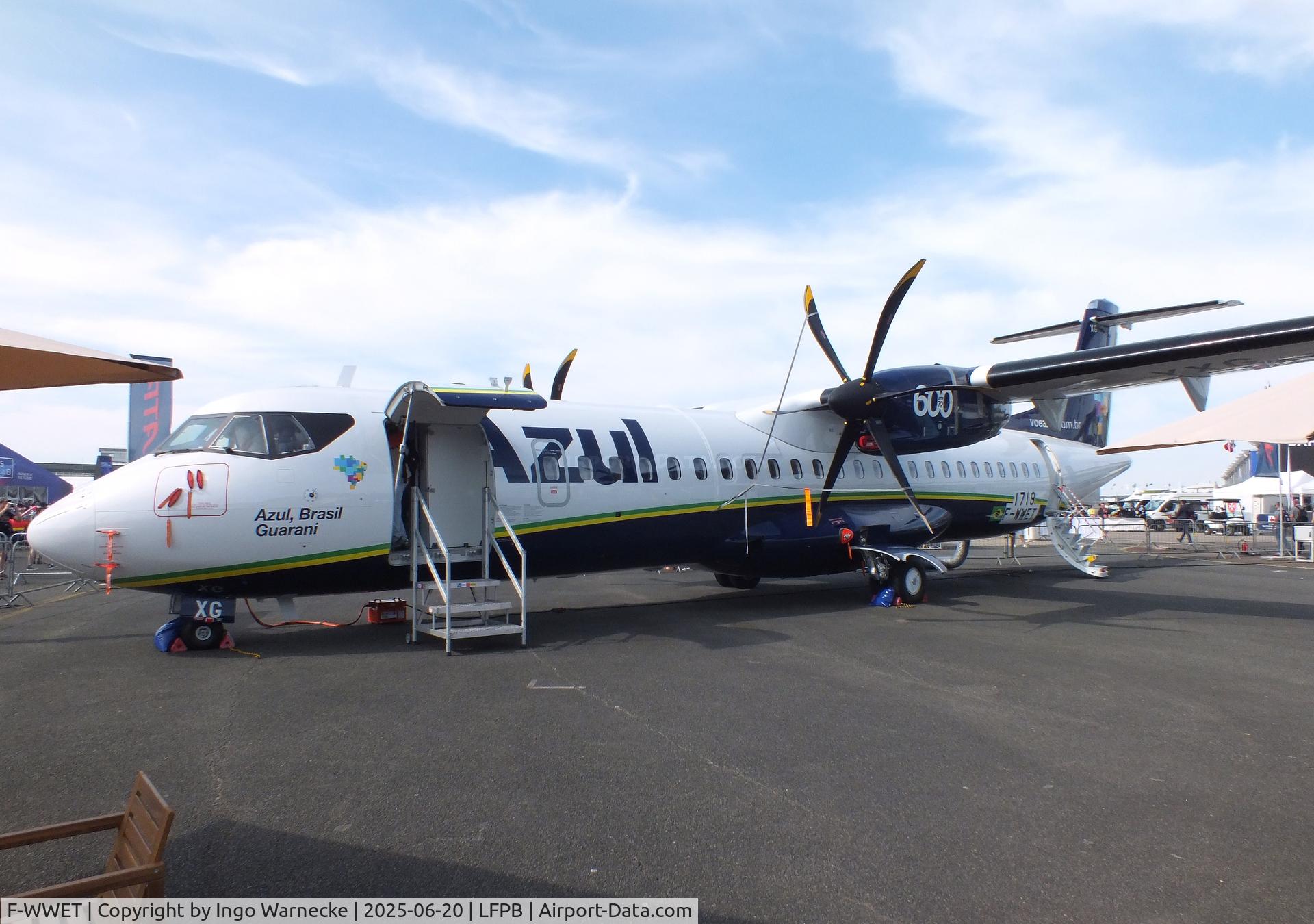 F-WWET, ATR 72-600 C/N 1719, ATR 72-600 for Azul Linhas Aéreas at the Aerosalon 2025, Paris