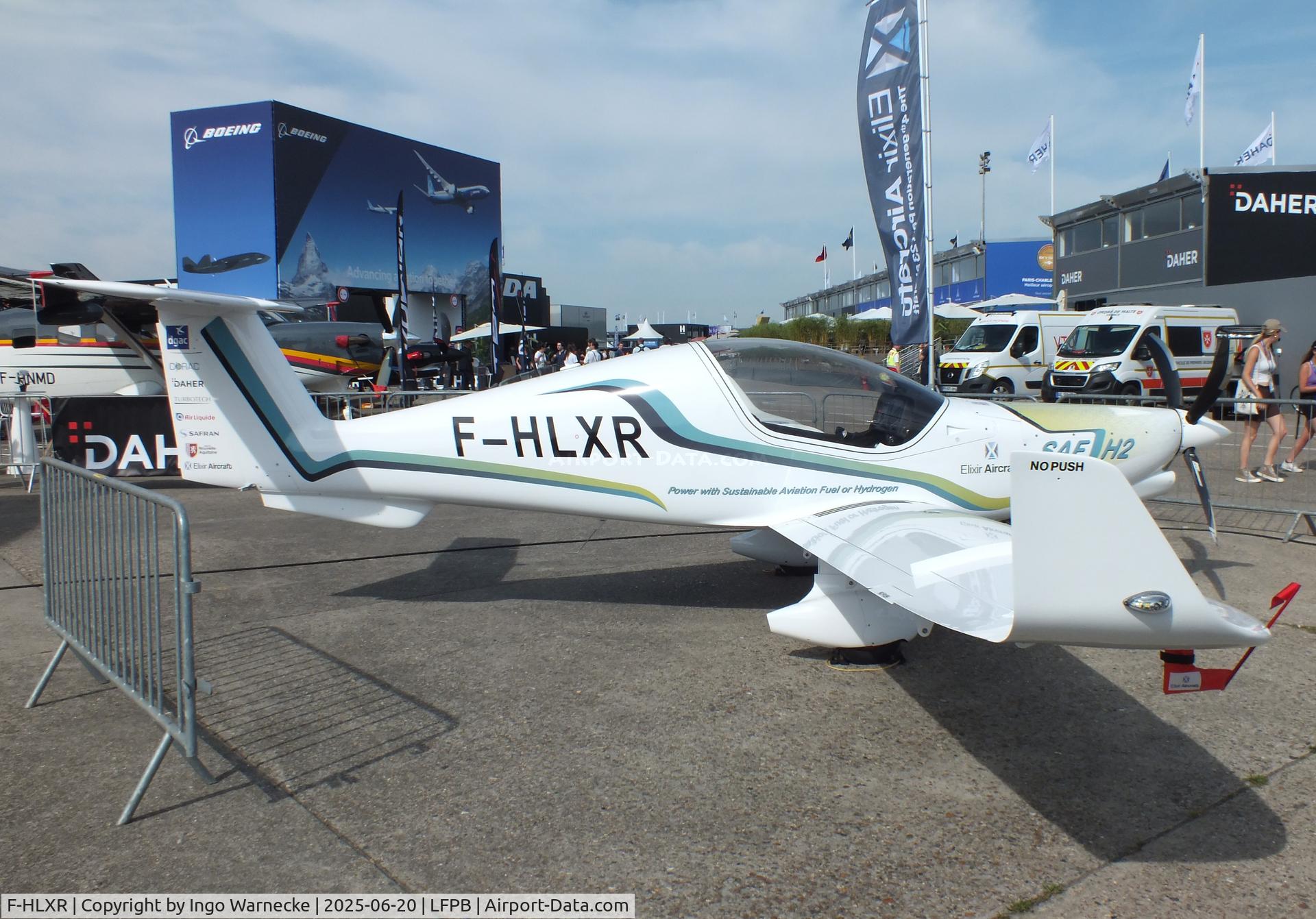 F-HLXR, 2017 Elixir Aircraft LSA C/N 001, Elixir Aircraft Elixir (now with Turbotech TP-R90 turboprop, ready for SAF/Hydrogen) at the Aerosalon 2025, Paris