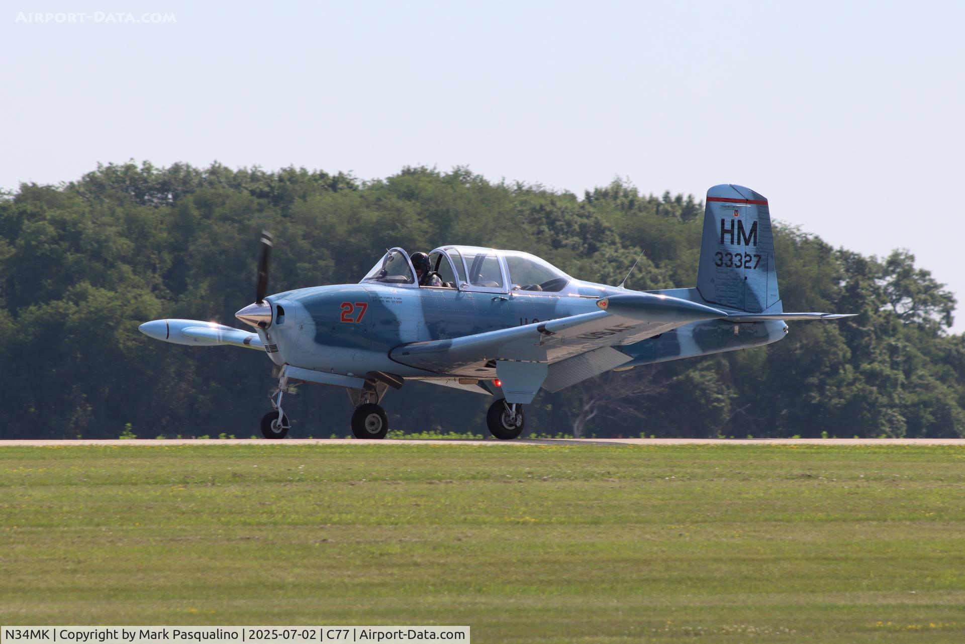 N34MK, 1953 Beech A45 C/N G-88, Beech T-34A
