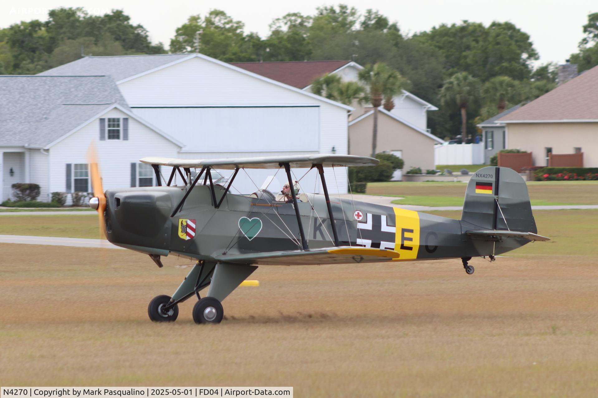 N4270, 1959 CASA 1-131 Jungmann C/N E3B-427, CASA 1-131 Jungmann