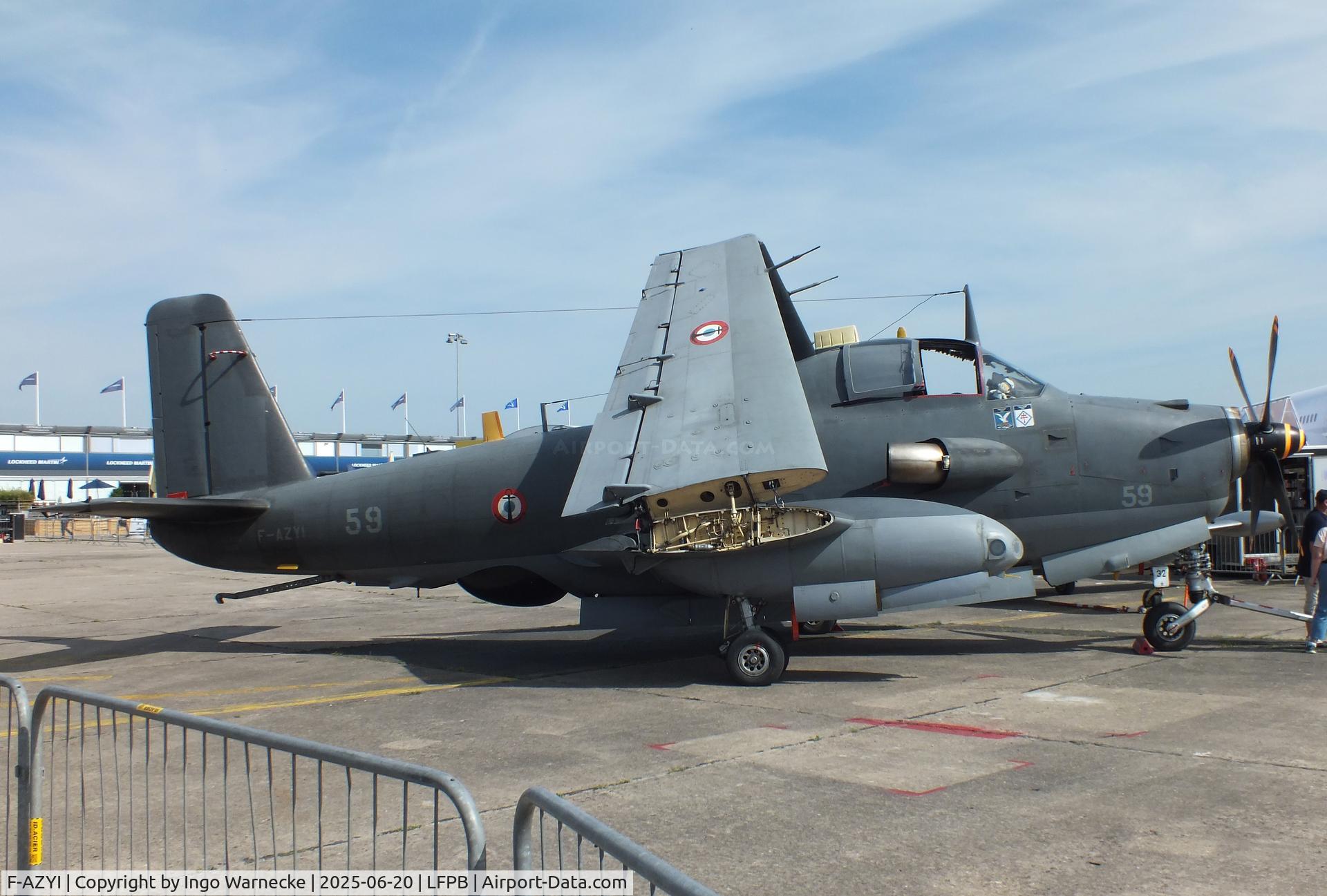 F-AZYI, 1959 Breguet Br.1050 Alize C/N 59, Breguet Br.1050 Alize at the Aerosalon 2025, Paris