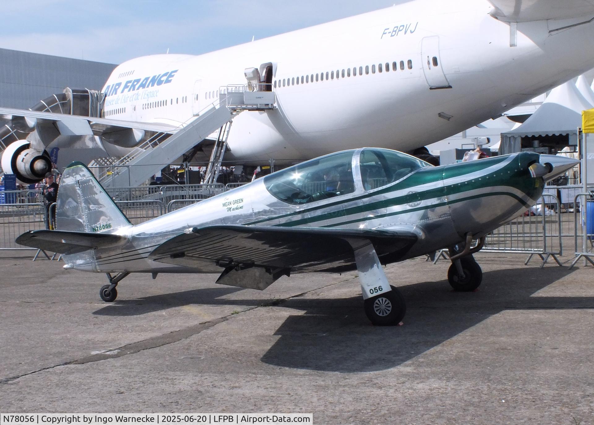 N78056, 1947 Temco GC-1B Swift C/N 2056, Temco GC-1B Swift at the Aerosalon 2025, Paris