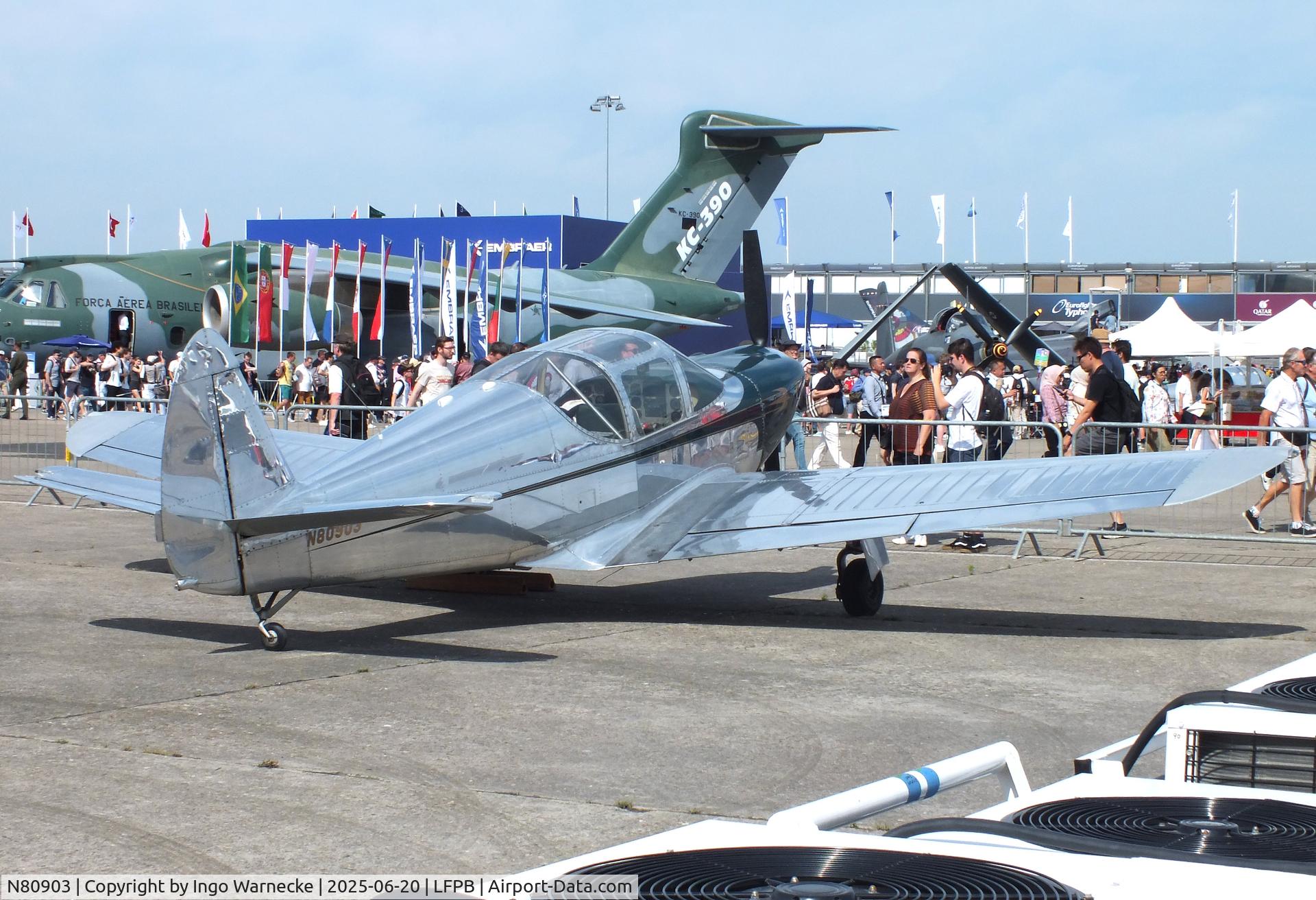 N80903, 1946 Globe GC-1B Swift C/N 306, Globe GC-1B Swift at the Aerosalon 2025, Paris