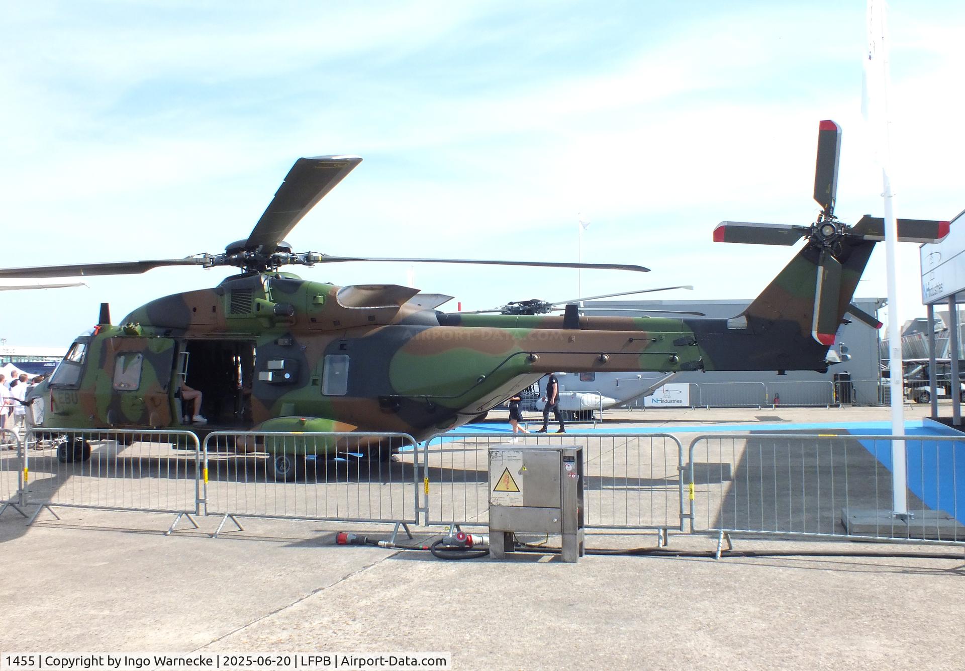 1455, NHI NH-90 TTH Caiman C/N 1455, NHI NH90 TTH Caiman of ALAT (French army aviation) at the Aerosalon 2025, Paris