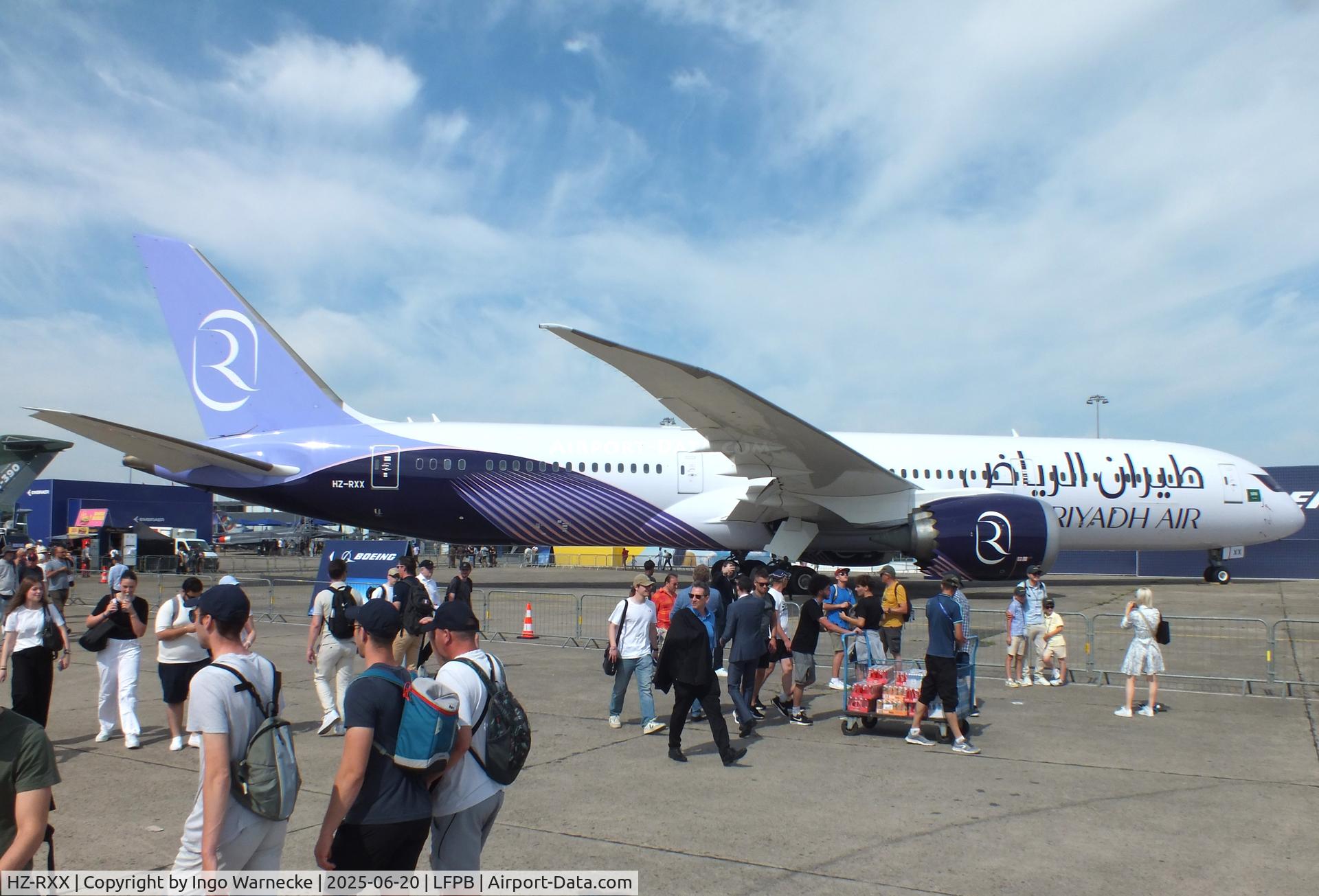 HZ-RXX, 2017 Boeing 787-9 Dreamliner Dreamliner C/N 38892, Boeing 787-9 Dreamliner of Riyadh Air at the Aerosalon 2025, Paris