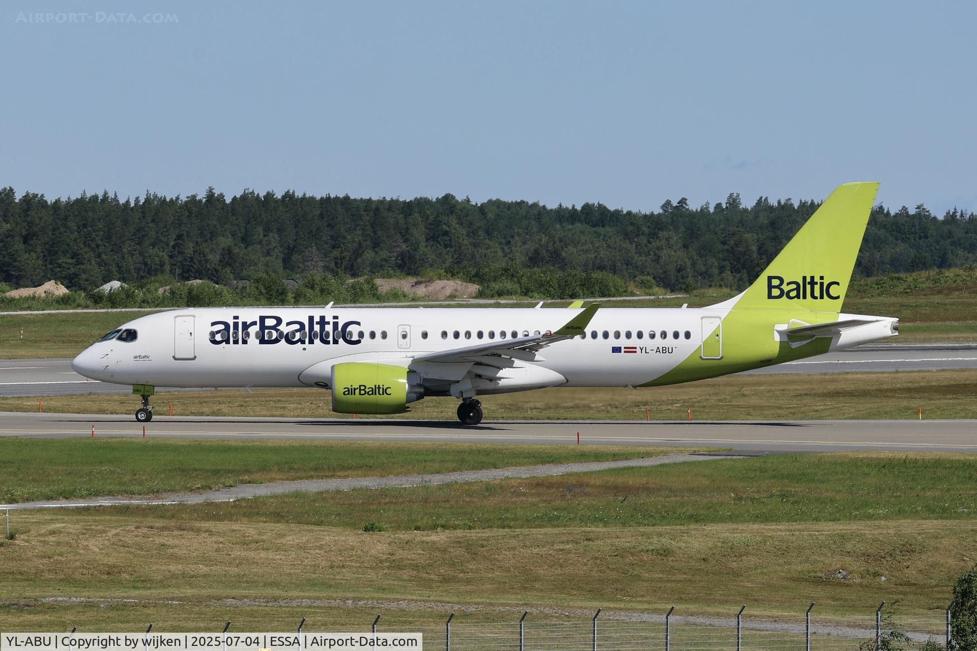 YL-ABU, 2024 Airbus A220-300 C/N 55264, Rwy 01L