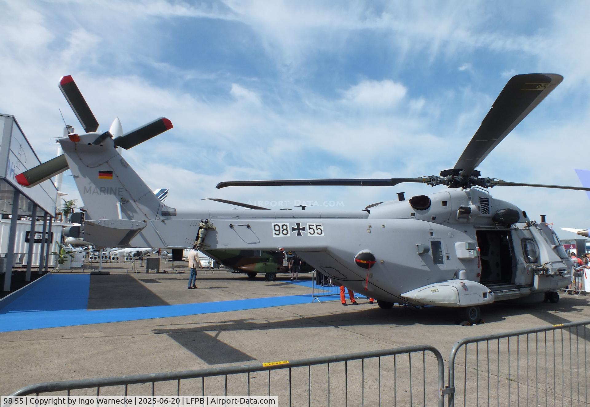 98 55, NHI NH-90 NFH Caiman C/N NGEN0019, NHI NH90 NFH Caiman of the Marineflieger (German Navy) at the Aerosalon 2025, Paris