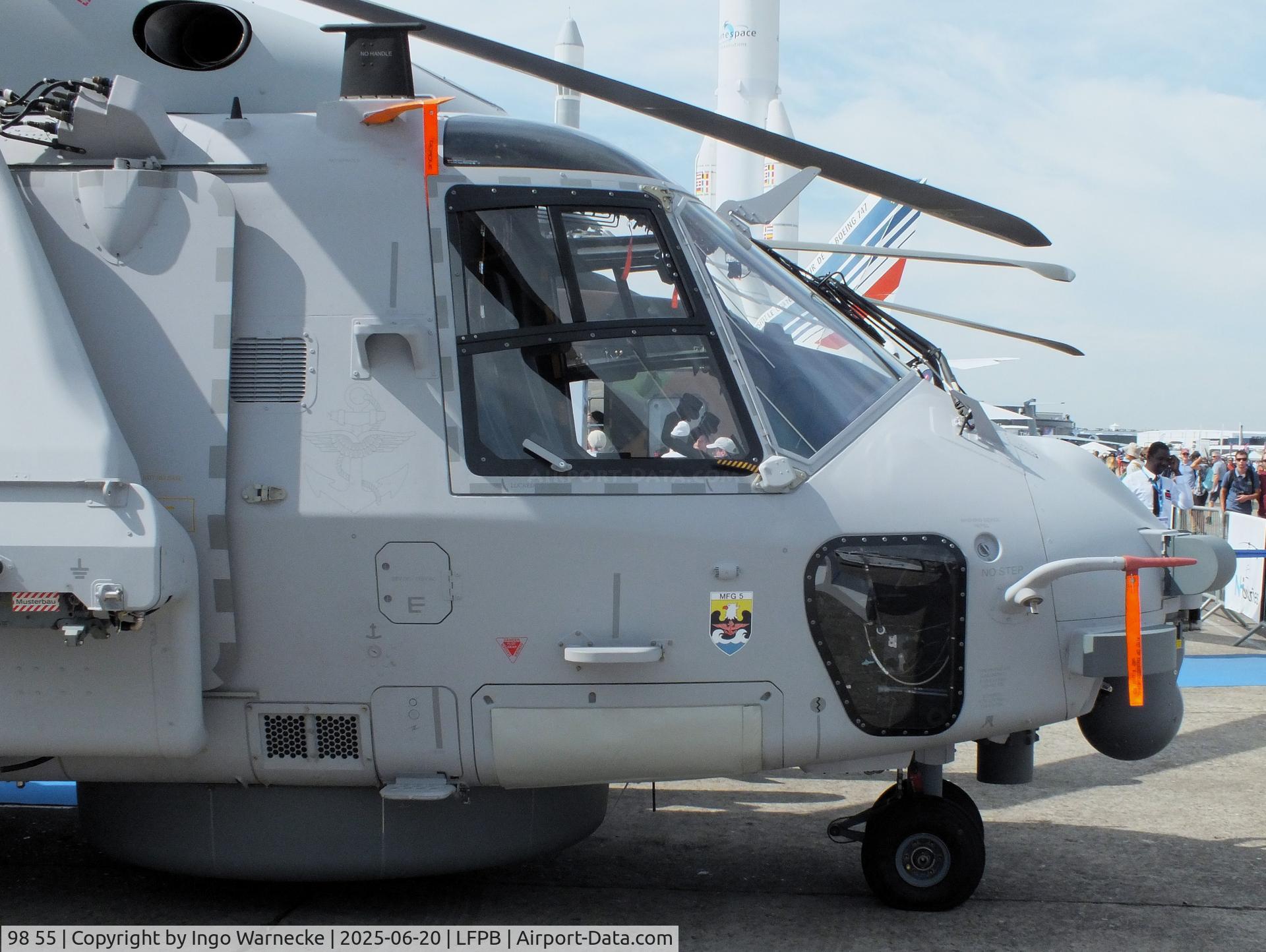 98 55, NHI NH-90 NFH Caiman C/N NGEN0019, NHI NH90 NFH Caiman of the Marineflieger (German Navy) at the Aerosalon 2025, Paris