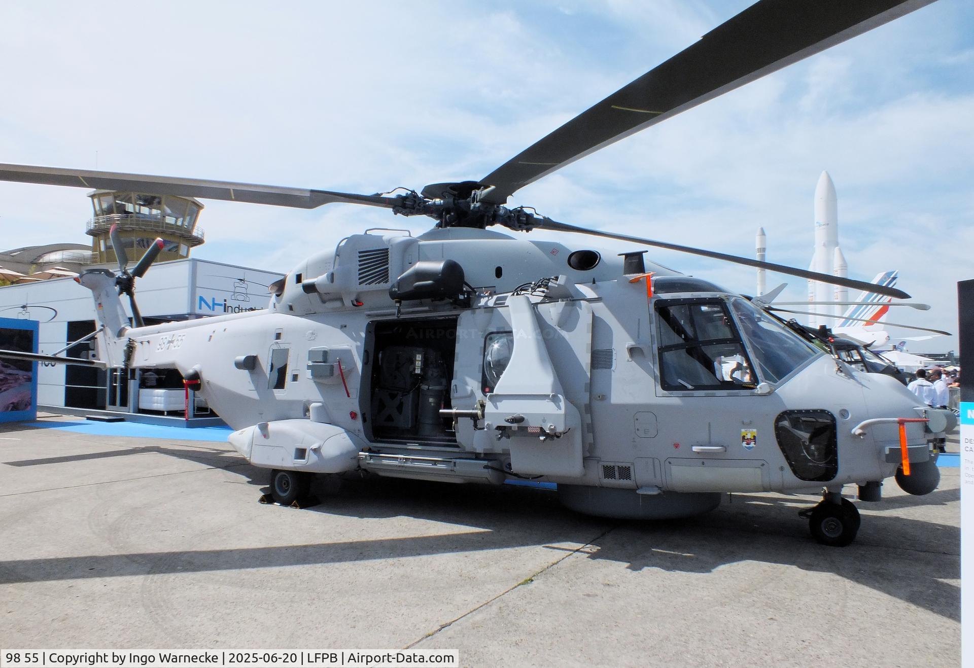 98 55, NHI NH-90 NFH Caiman C/N NGEN0019, NHI NH90 NFH Caiman of the Marineflieger (German Navy) at the Aerosalon 2025, Paris
