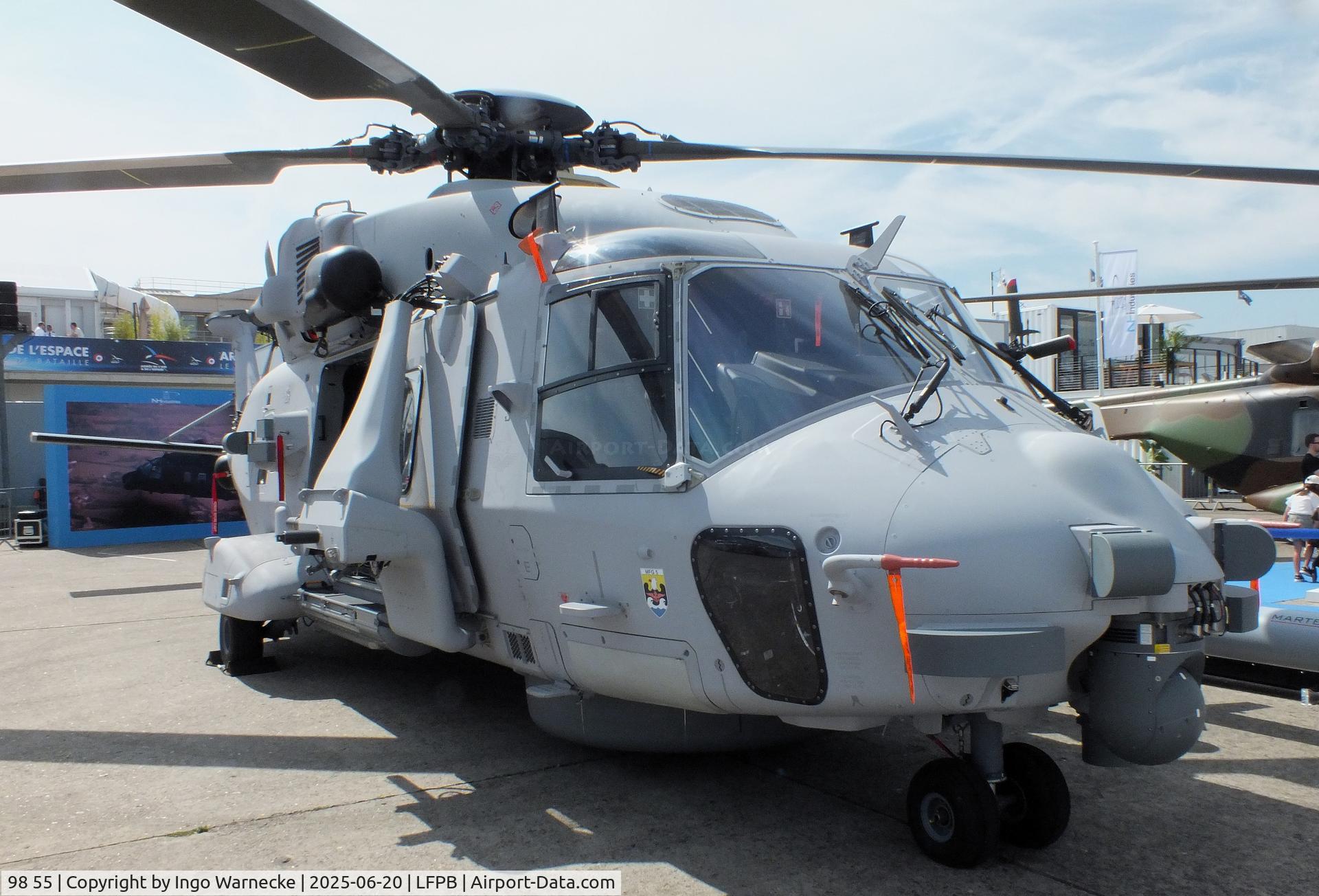 98 55, NHI NH-90 NFH Caiman C/N NGEN0019, NHI NH90 NFH Caiman of the Marineflieger (German Navy) at the Aerosalon 2025, Paris