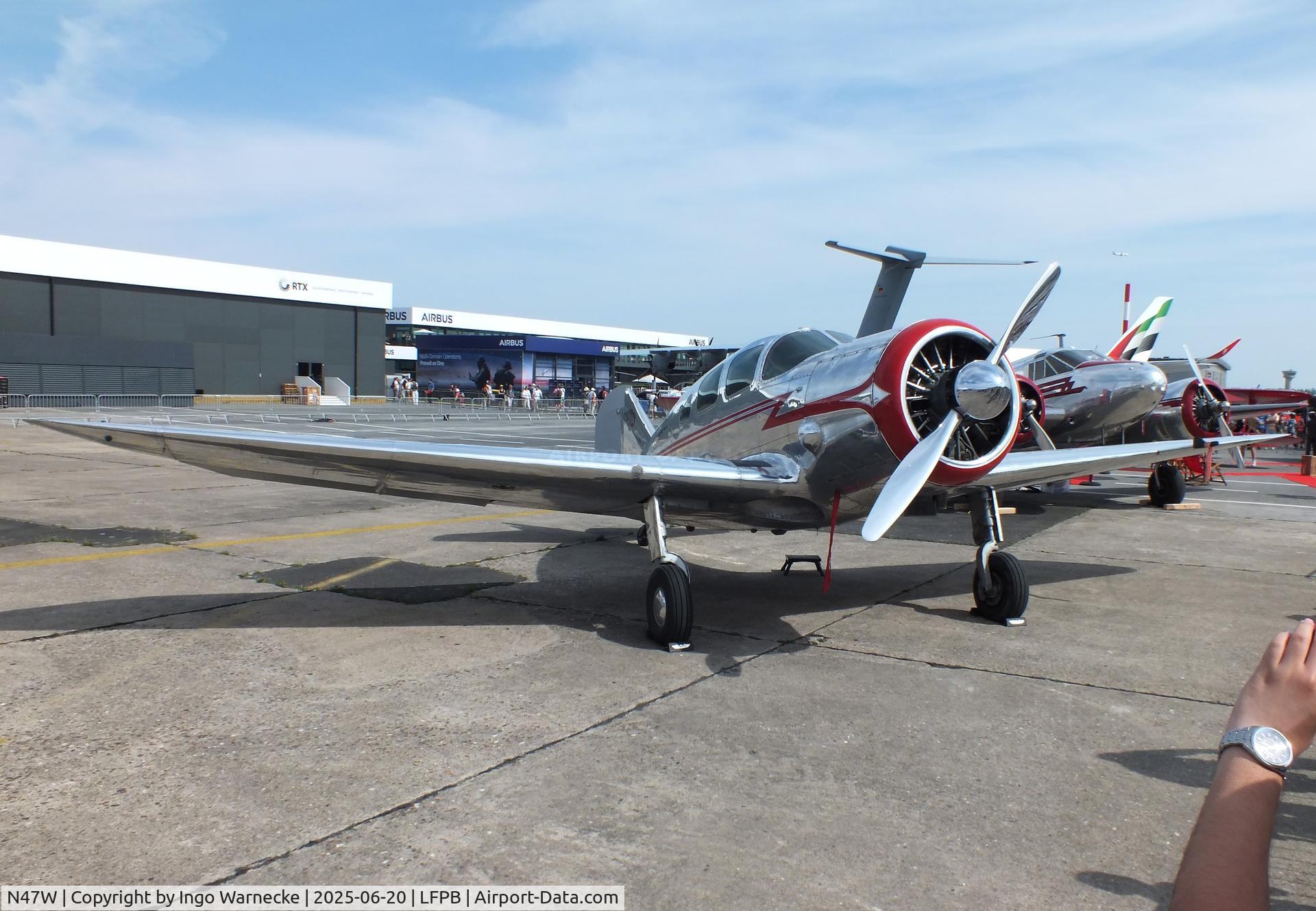 N47W, 1939 Spartan 7W Executive C/N 25, Spartan 7W Executive at the Aerosalon 2025, Paris