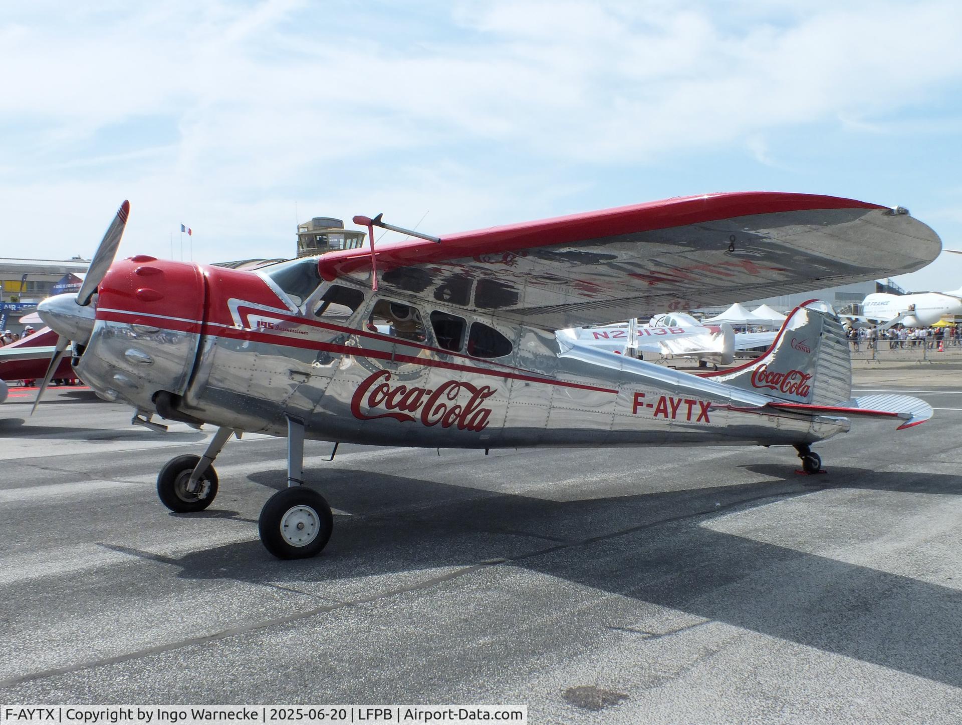 F-AYTX, 1950 Cessna 195 C/N 7496, Cessna 195 at the Aerosalon 2025, Paris