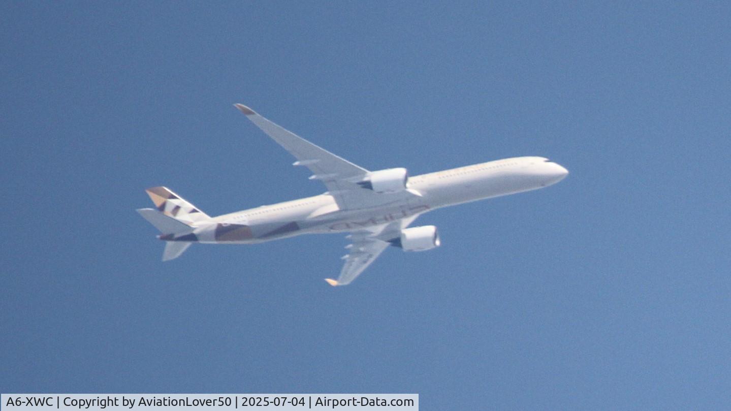 A6-XWC, 2019 Airbus A350-1041 C/N 330, Etihad A35K EY13/ETD13 OMAA --> KATL (second ever scheduled flight of ETD into KATL!!)