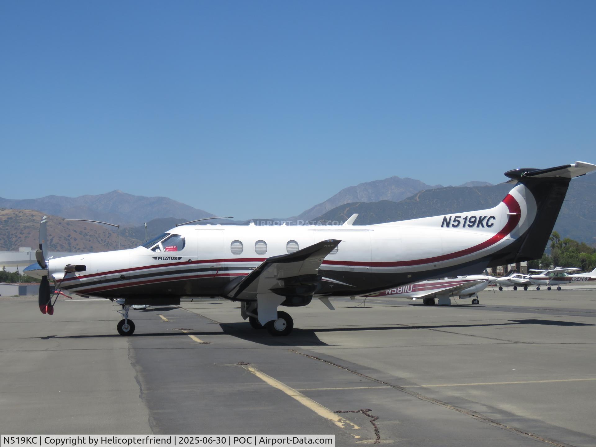 N519KC, 2015 Pilatus PC-12/47E C/N 1519, Parked in transit parking