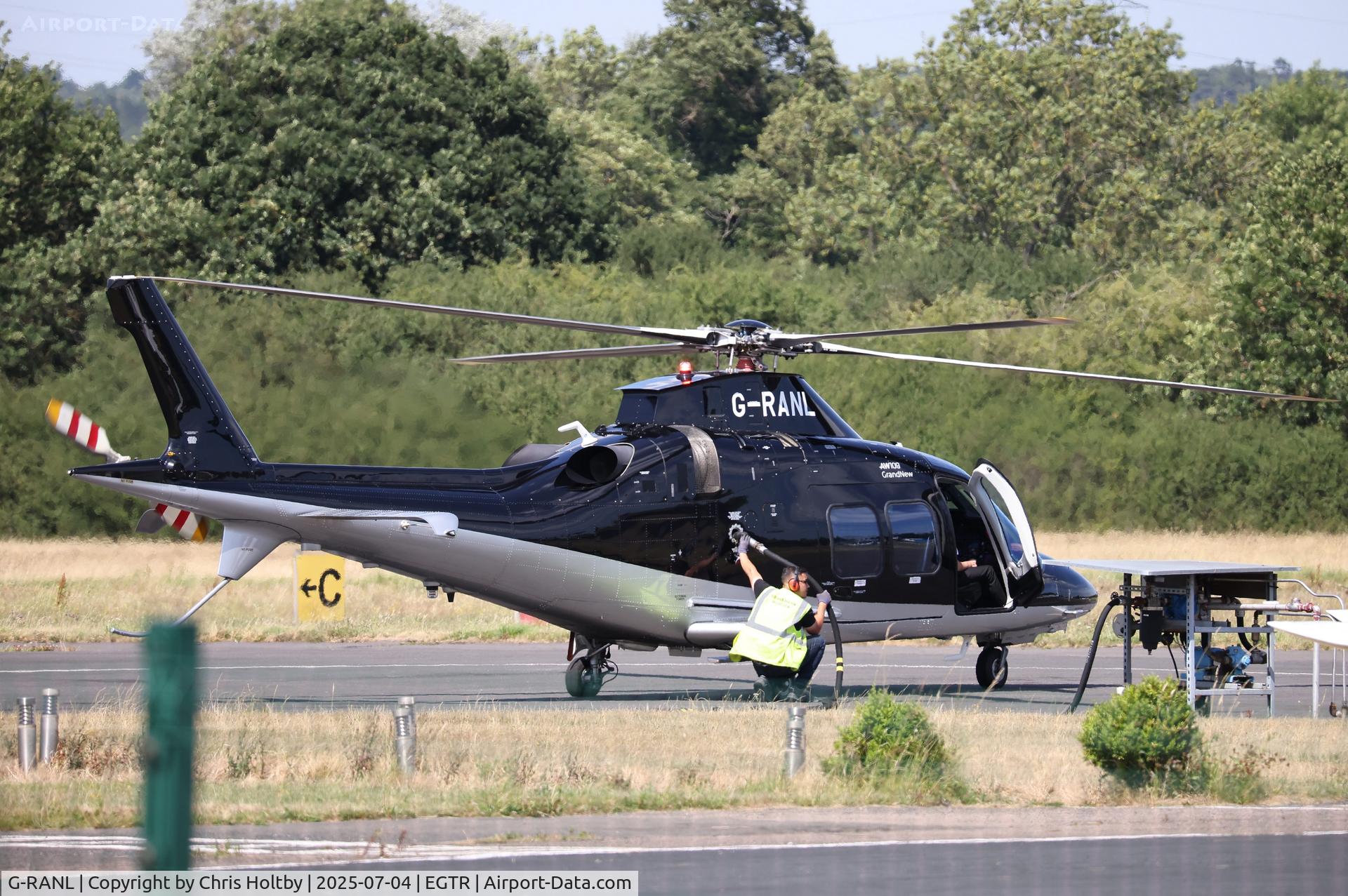 G-RANL, 2022 Leonardo AW-109SP Grand New C/N 22440, Refuelling at Elstree (EGTR)