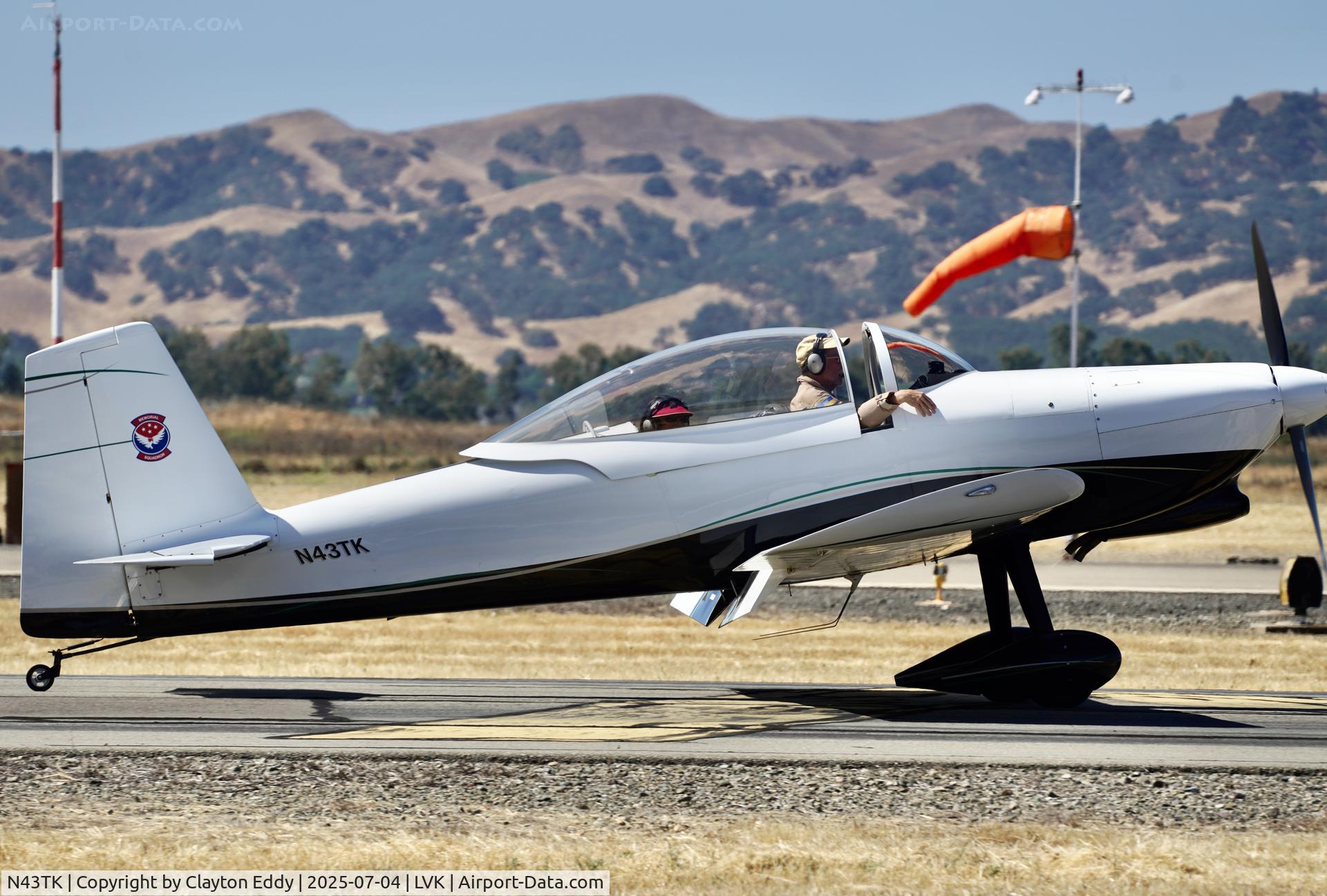 N43TK, 2003 Vans RV-8 C/N 81665, 4th July Livermore Airport in California 2025
