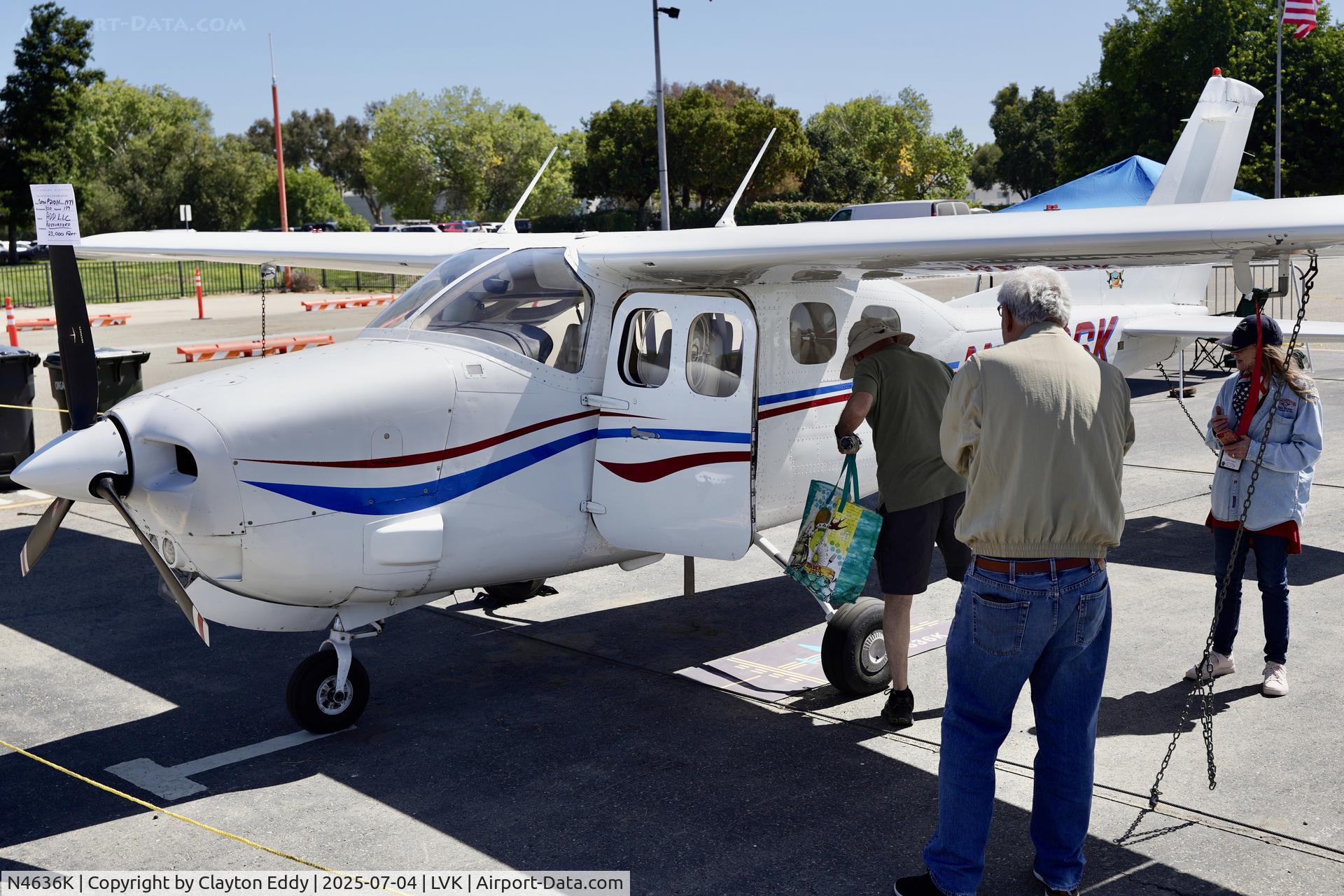 N4636K, 1979 Cessna P210N Pressurised Centurion C/N P21000248, 4th July Livermore airport in California 2025