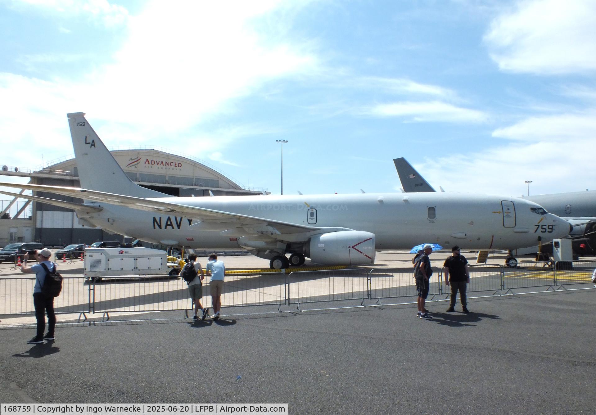 168759, 2014 Boeing P-8A Poseidon C/N 42255, Boeing P-8A Poseidon of the US Navy at the Aerosalon 2025, Paris