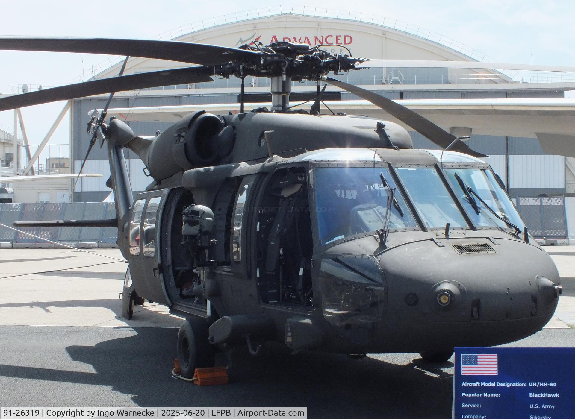 91-26319, Sikorsky UH-60L Black Hawk C/N 701615, Sikorsky UH-60L Black Hawk of the US Army at the Aerosalon 2025, Paris