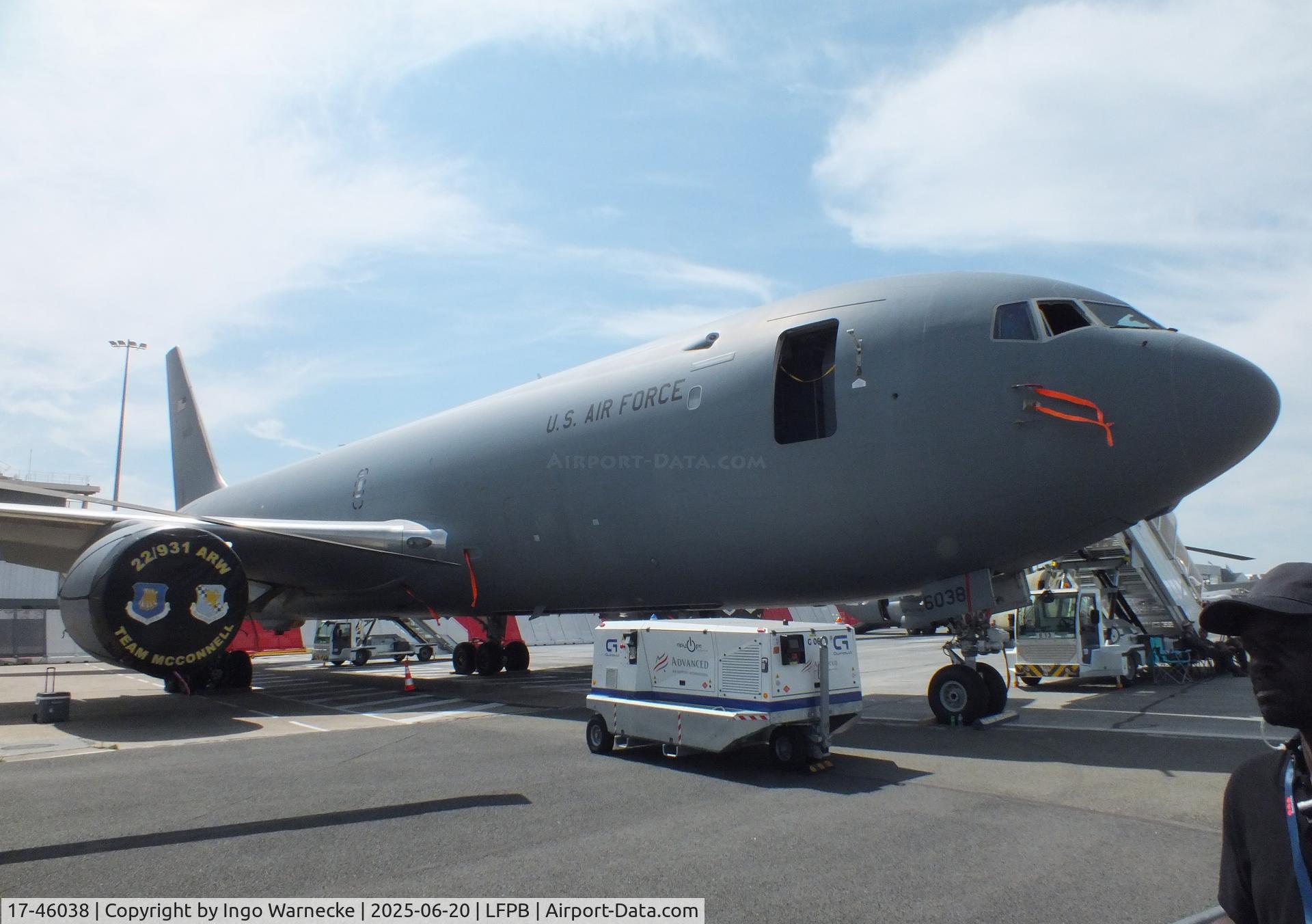 17-46038, 2017 Boeing KC-46A Pegasus C/N 41985/1158, Boeing KC-46A Pegasus of the USAF at the Aerosalon 2025, Paris
