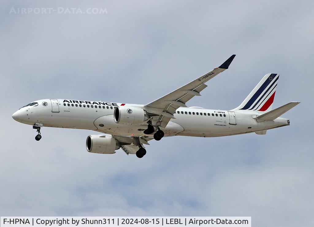 F-HPNA, 2023 Airbus A220-300 C/N 55227, Landing rwy 24R