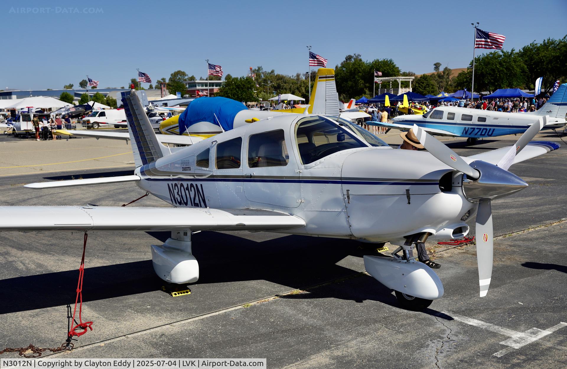 N3012N, 1979 Piper PA-28-236 Dakota C/N 28-7911099, 4th July Livermore airport in California 2025