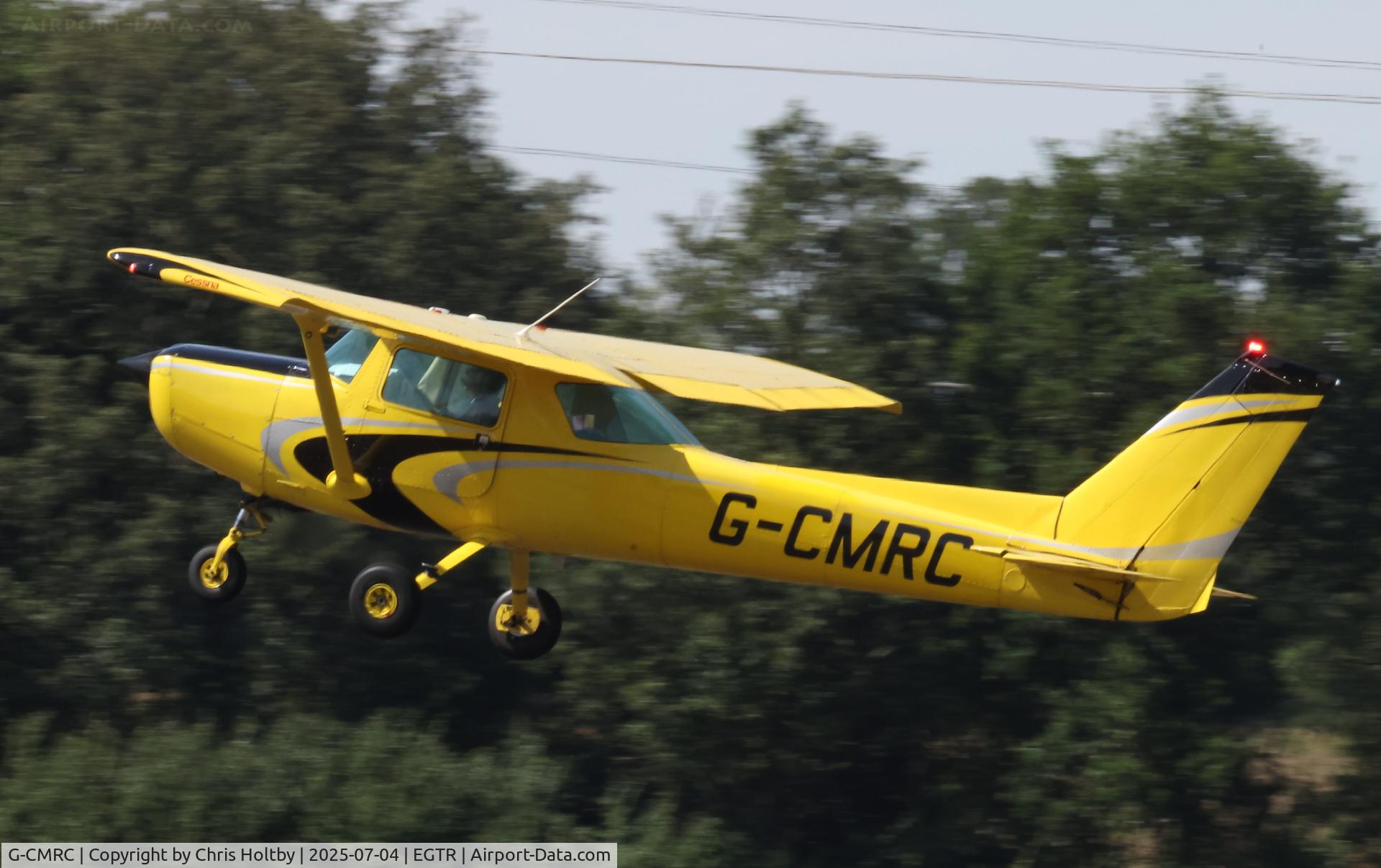 G-CMRC, 1978 Cessna 152 C/N 15282748, Taking off from its base at Elstree