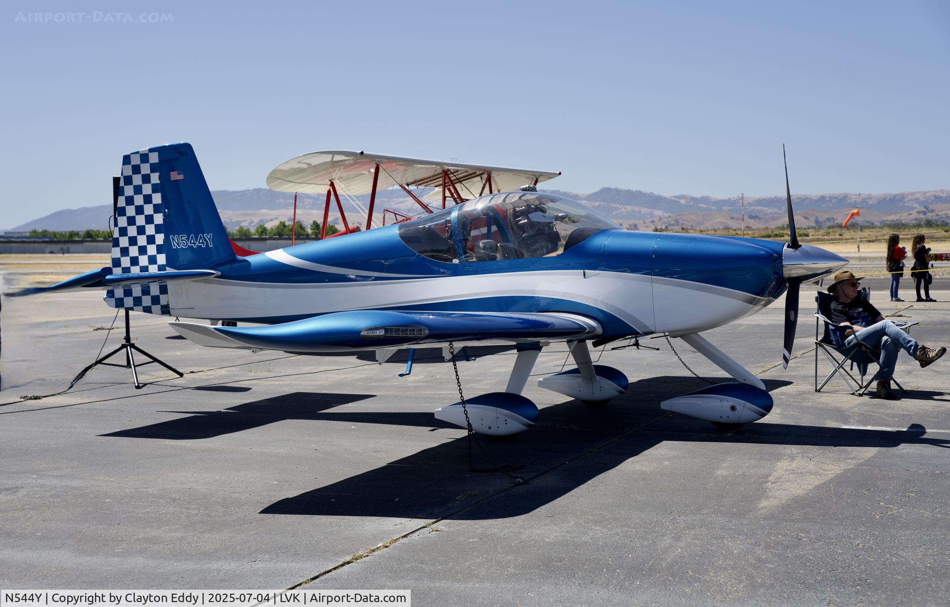 N544Y, 2021 Vans RV-14A C/N 140354, 4th July Livermore airport in California 2025