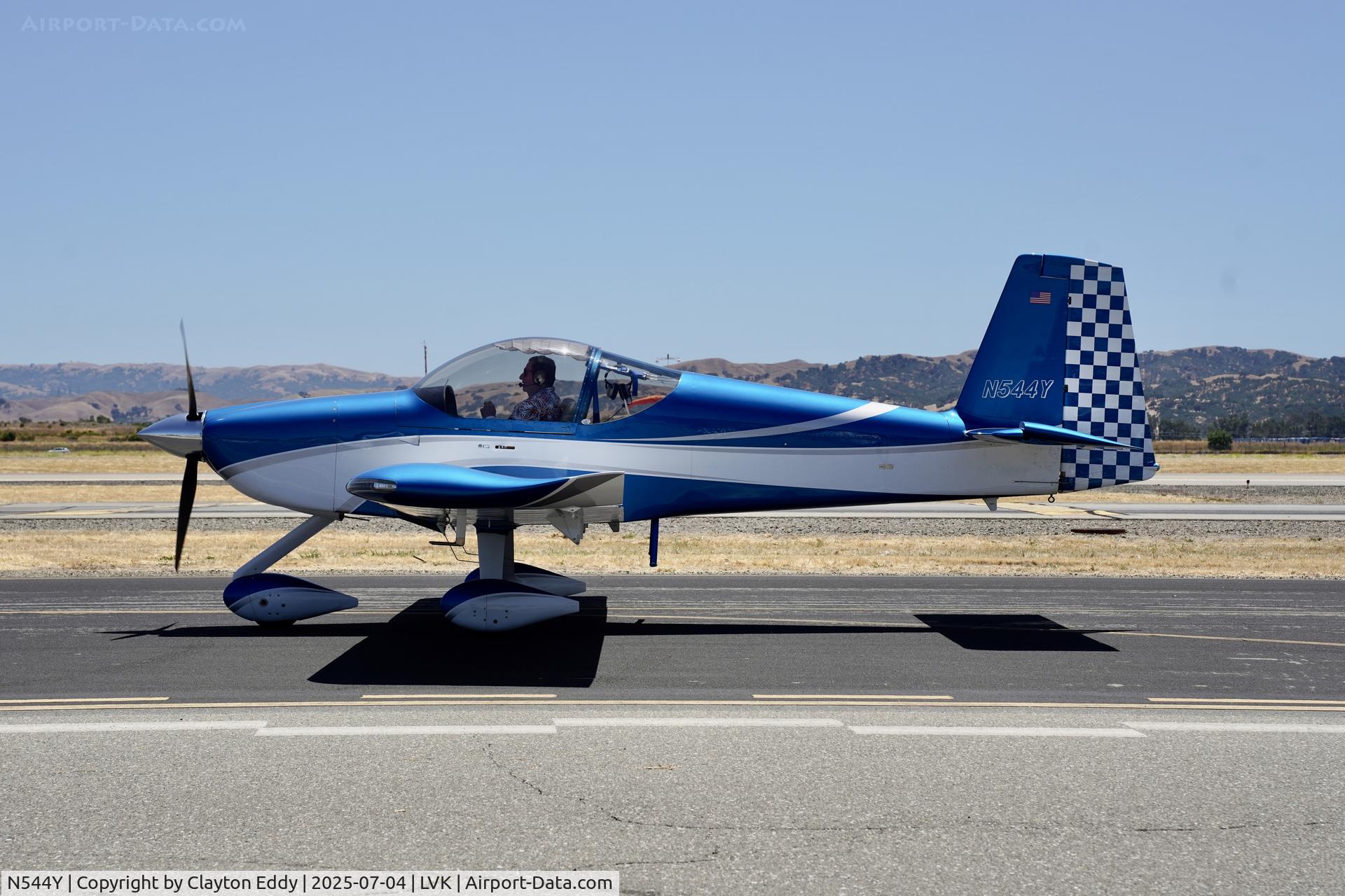 N544Y, 2021 Vans RV-14A C/N 140354, 4th July Livermore airport in California 2025