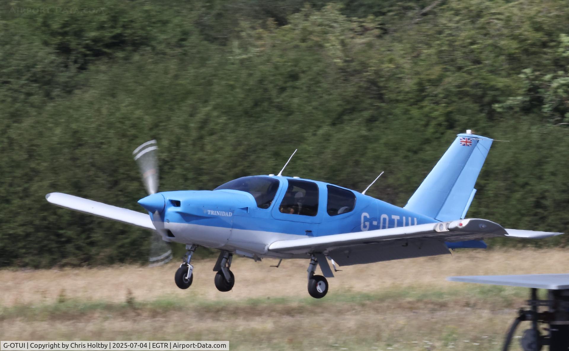 G-OTUI, 1990 Socata TB-20 Trinidad C/N 1096, Landing at Elstree (EGTR)