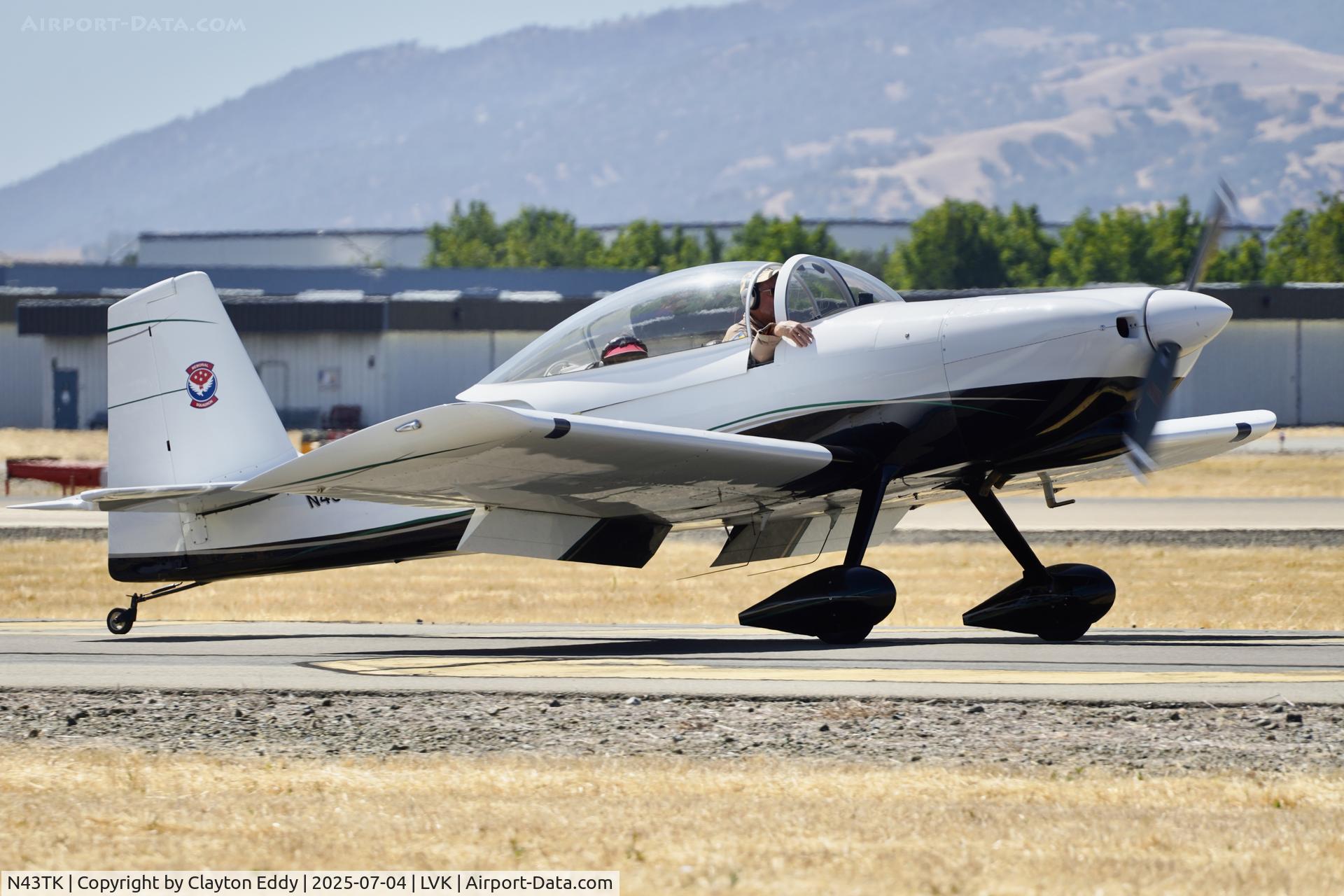 N43TK, 2003 Vans RV-8 C/N 81665, 4th July Livermore airport in California 2025