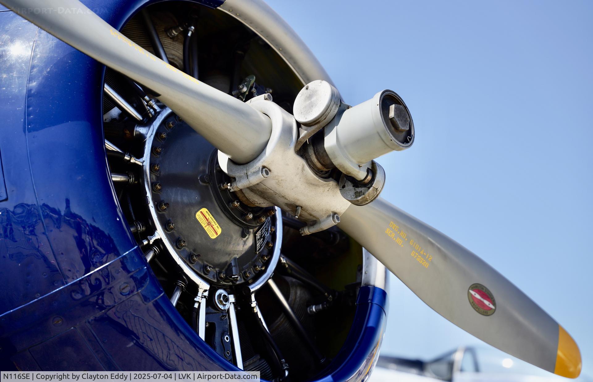 N116SE, 1959 North American T-6G Texan C/N 168-406, 4th July Livermore airport in California 2025