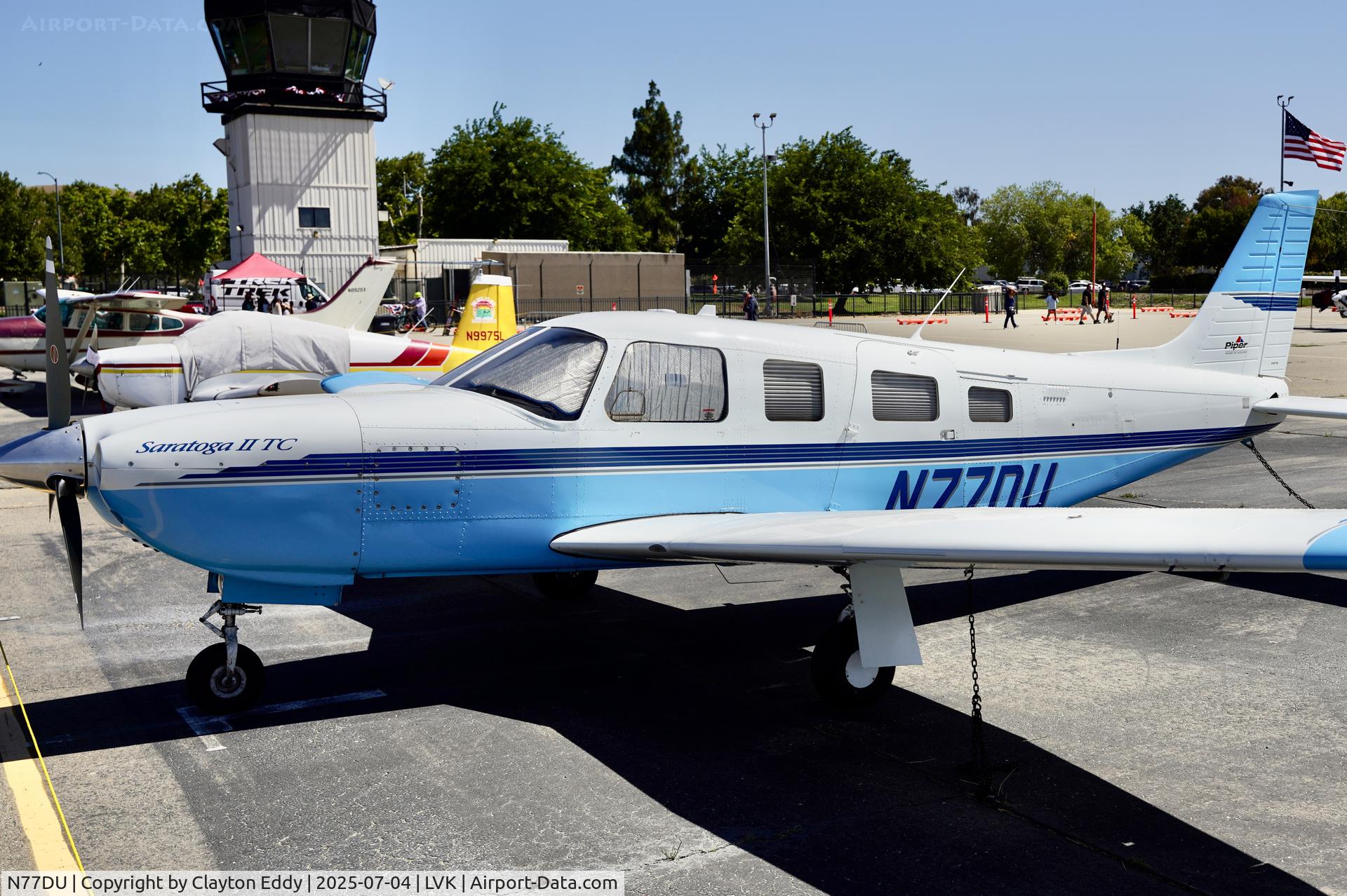 N77DU, 1999 Piper PA-32R-301T Turbo Saratoga C/N 3257101, 4th July Livermore airport in California 2025