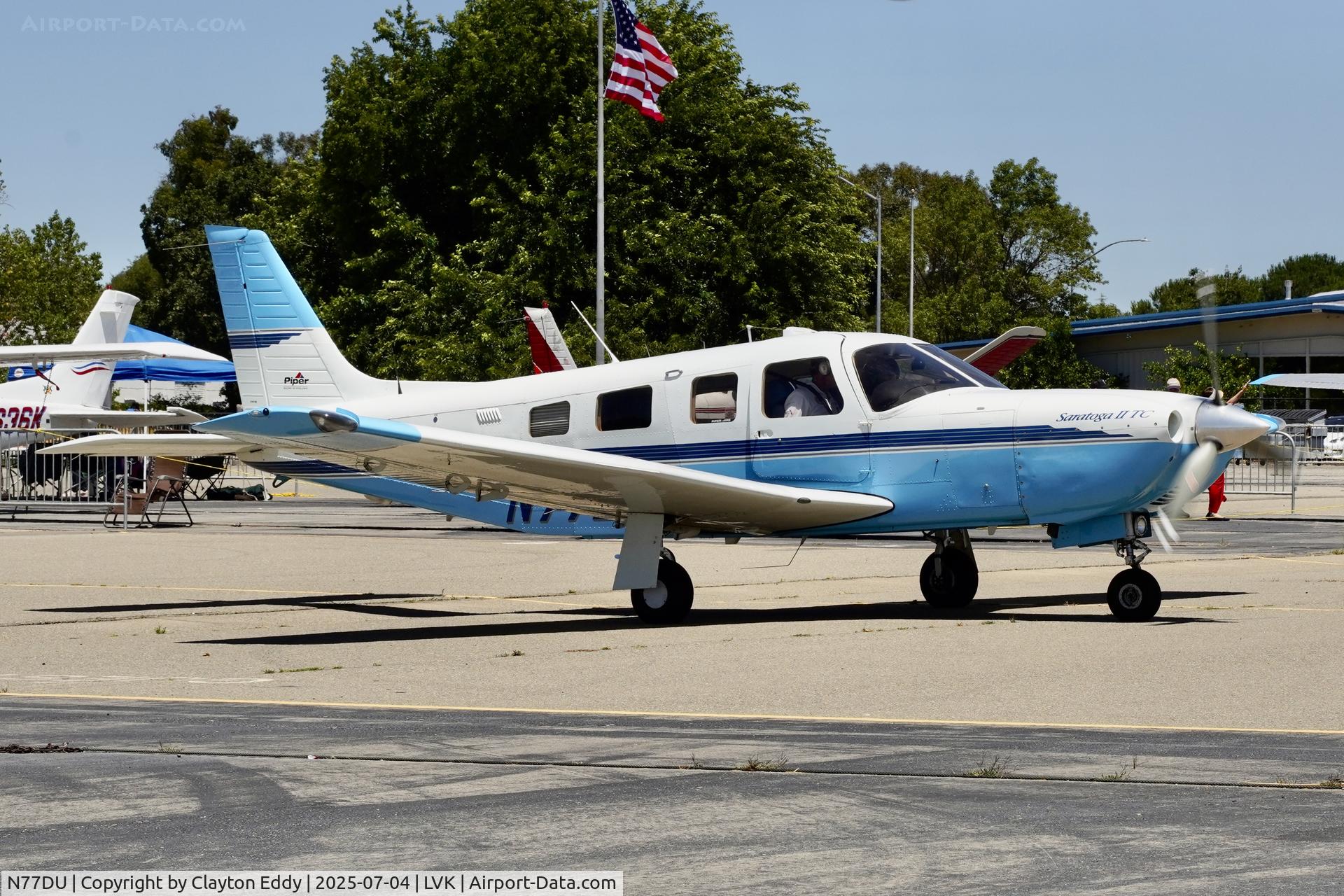 N77DU, 1999 Piper PA-32R-301T Turbo Saratoga C/N 3257101, 4th July Livermore airport in California 2025