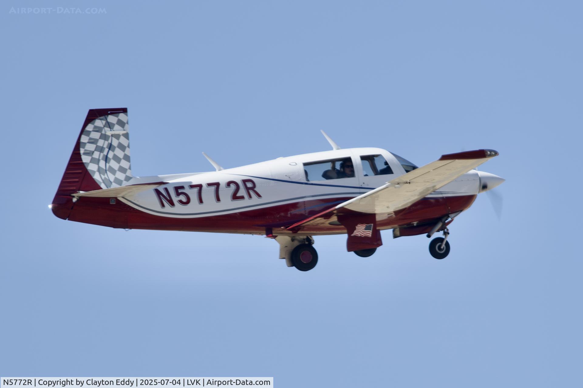 N5772R, 1984 Mooney M20J 201 C/N 24-1502, 4th July Livermore airport in California 2025