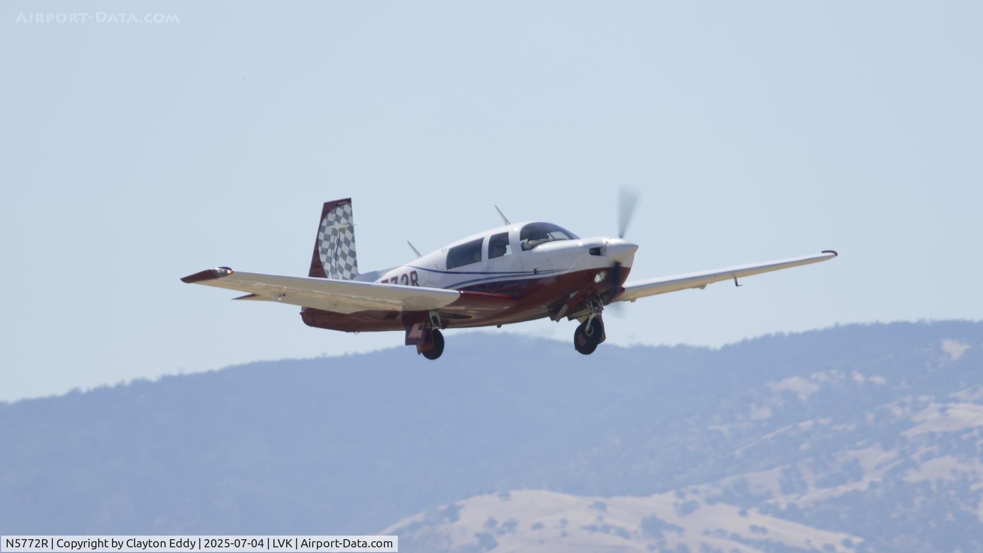 N5772R, 1984 Mooney M20J 201 C/N 24-1502, 4th July Livermore airport in California 2025
