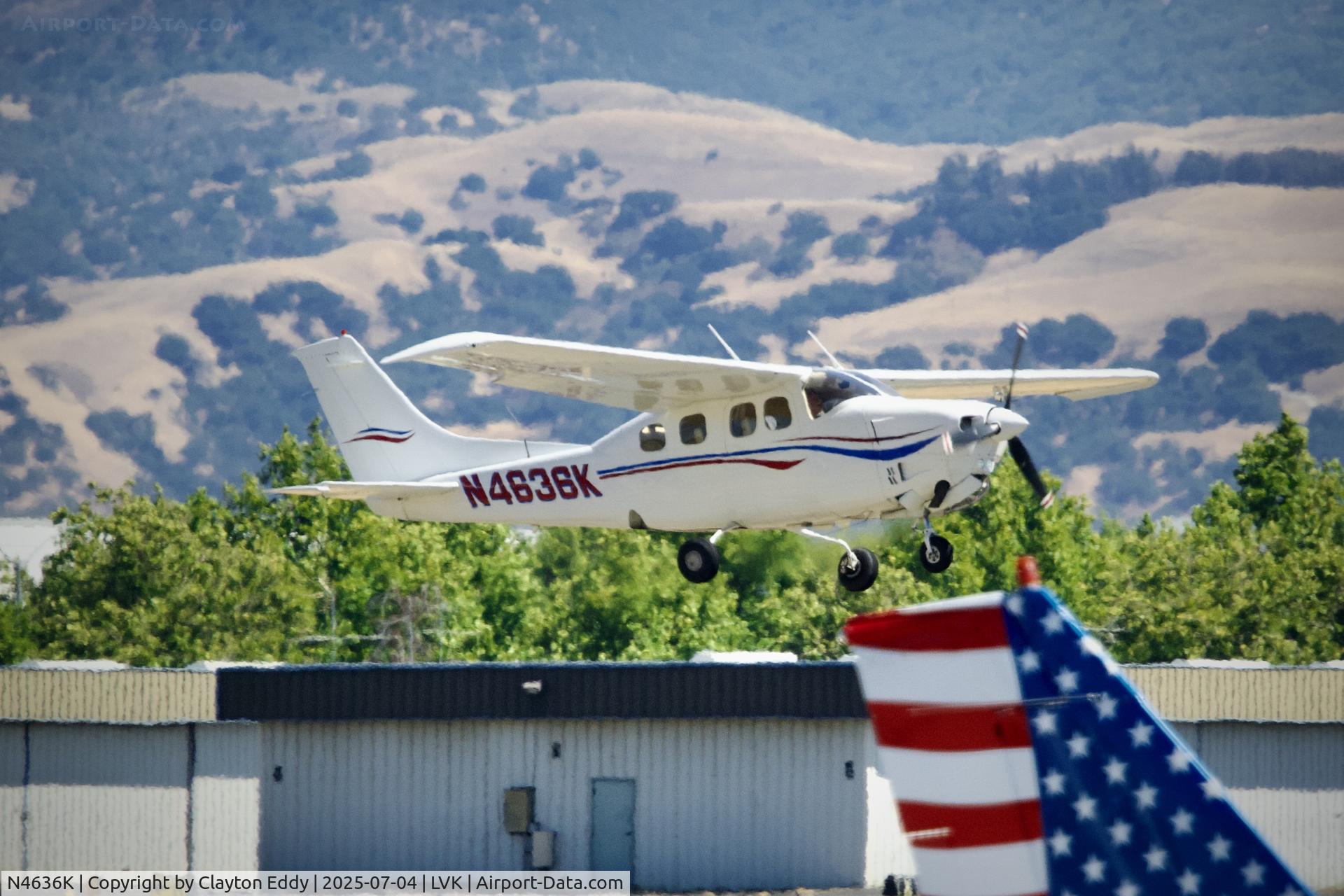 N4636K, 1979 Cessna P210N Pressurised Centurion C/N P21000248, 4th July Livermore airport in California 2025