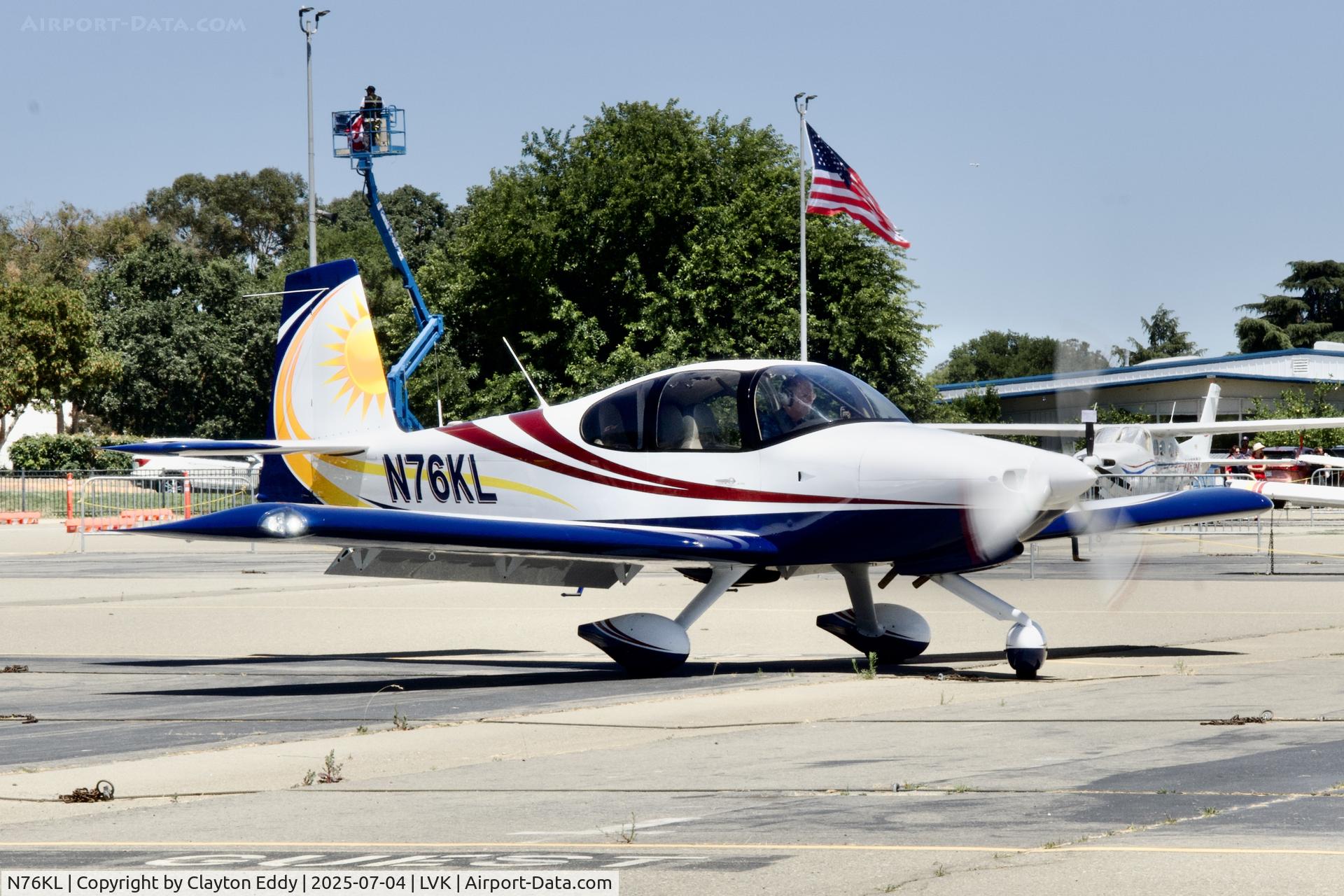 N76KL, 2019 Vans Aircraft Inc. RV-10 C/N 41678, 4th July Livermore airport in California 2025