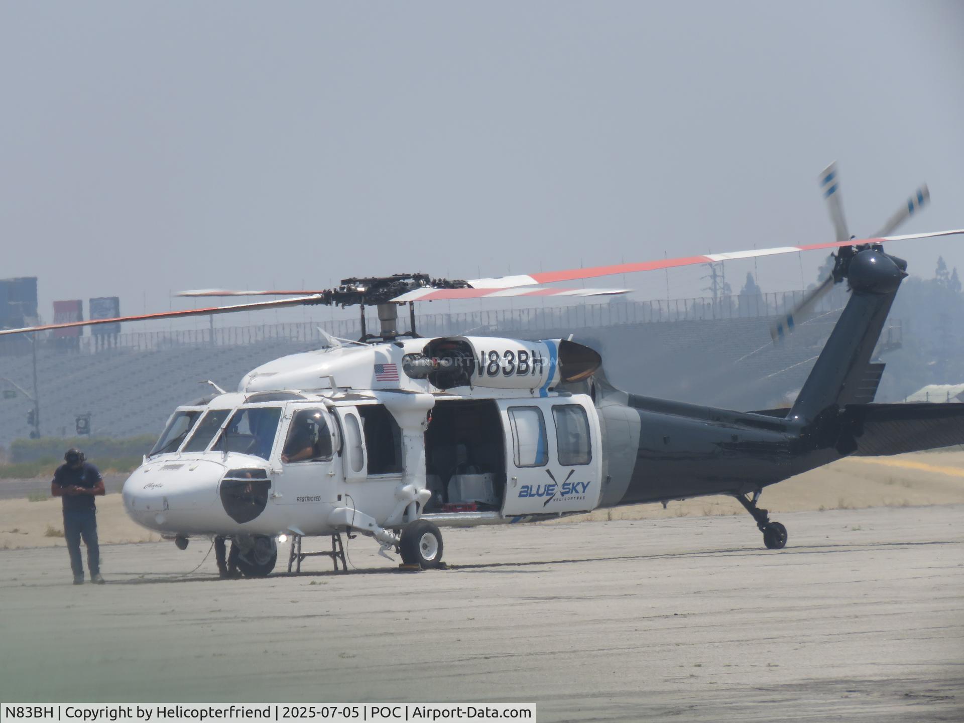 N83BH, 1987 Sikorsky EH-60A Black Hawk C/N 87-24668 (70-1245), Engine test
