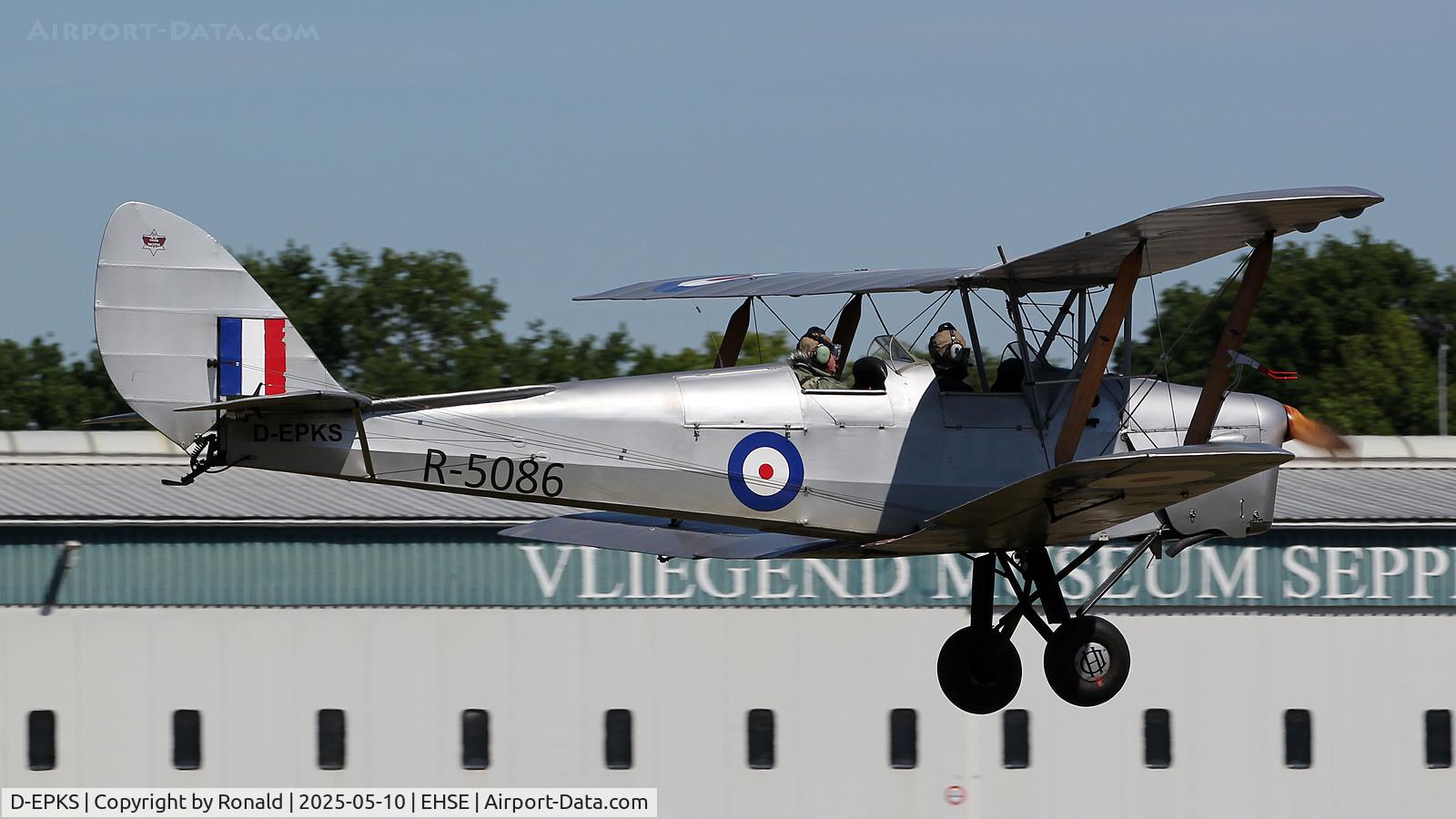 D-EPKS, 1939 De Havilland DH-82A Tiger Moth II C/N 82981, at seppe