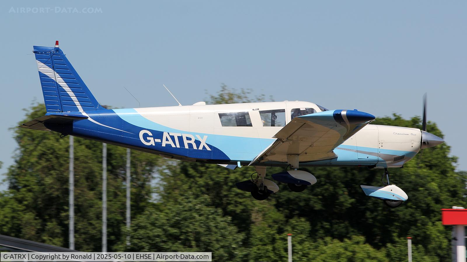 G-ATRX, 1966 Piper PA-32-260 Cherokee Six Cherokee Six C/N 32-390, at seppe