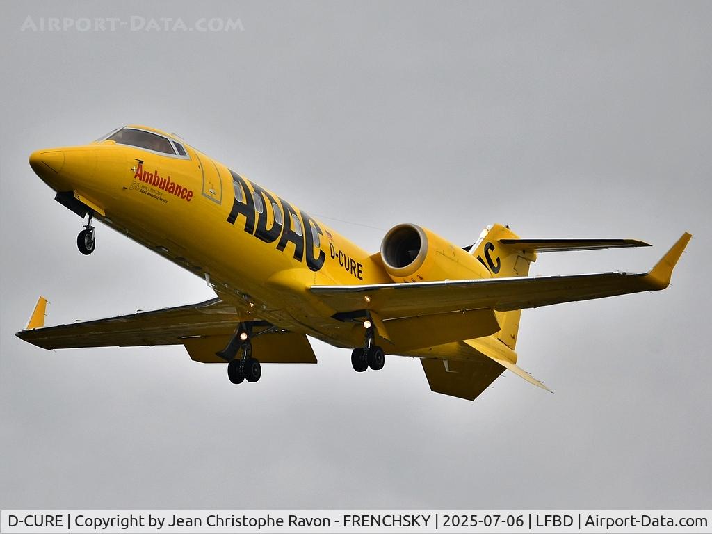 D-CURE, 2009 Learjet 60XR C/N 60-379, Erfurt (ERF)	Bordeaux (BOD)	(ADN64E)