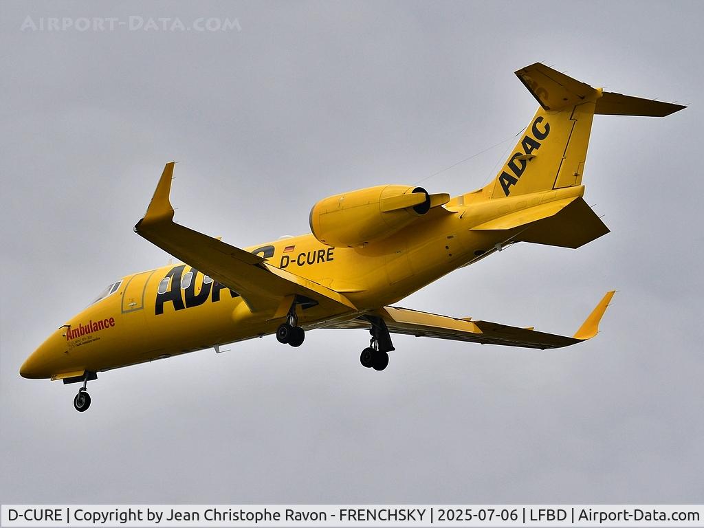 D-CURE, 2009 Learjet 60XR C/N 60-379, Erfurt (ERF)	Bordeaux (BOD)	(ADN64E)
